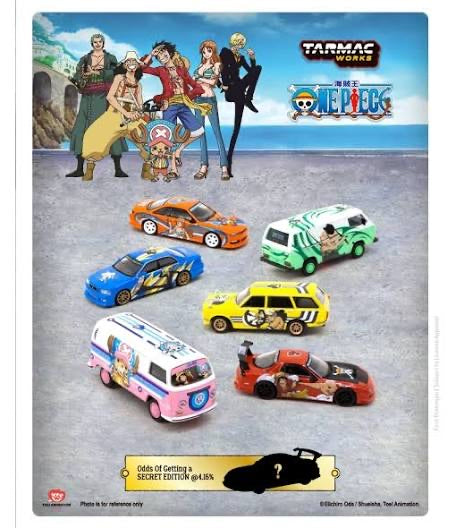 Tarmac Works x One Piece 1/64 Model Car Collection VOL.1 -[6 Cars Set]- COLLAB64