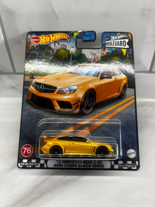 Hot Wheels 12 Mercedes - Benz C63 AMG Coupe Black Series #76 Boulevard