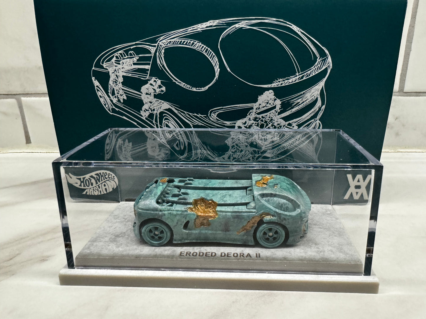 Mattel Hot Wheels x Daniel Arsham Eroded Deora II