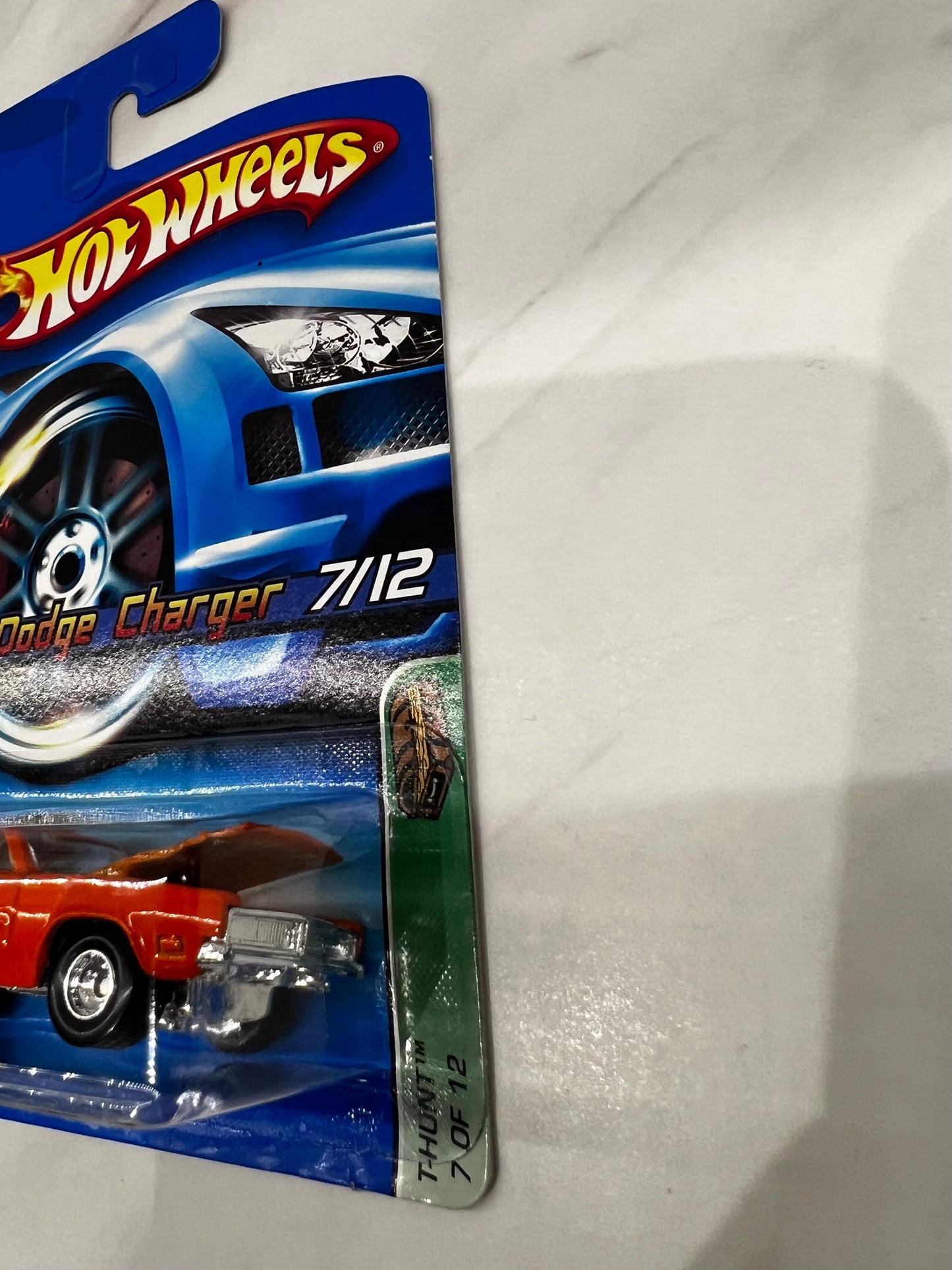 Hot Wheels 1969 Dodge Charger Super Treasure Hunt 2006 Long Card