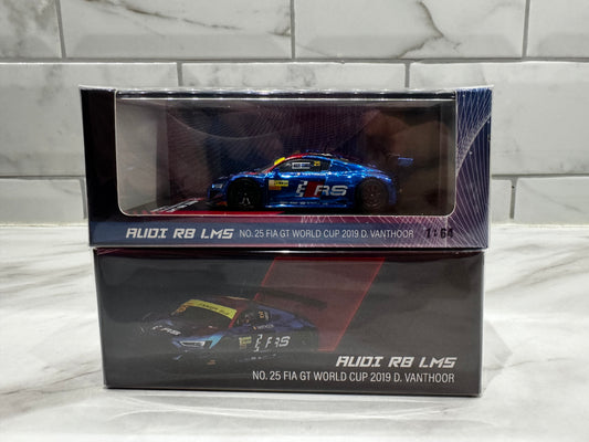 POP RACE 1/64 Audi R8 LMS FIA GT World Cup 2019 # 25 Team WRT Dries Vanthoor Fin