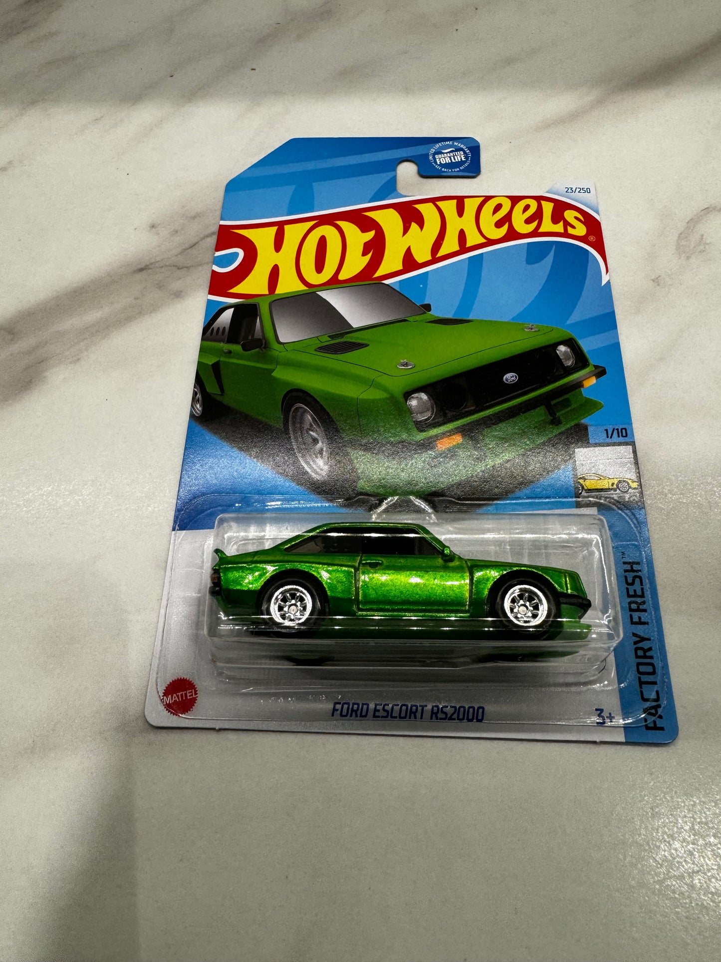 Hot Wheels Ford Escort RS2000 Long Card Super Treasure Hunt 2024