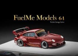 FUELME PORSCHE RWB 993 WIDEBODY CATALINA BROWN RED KAMOTSURU 299 PIECES MADE WORLDWIDE 1/64