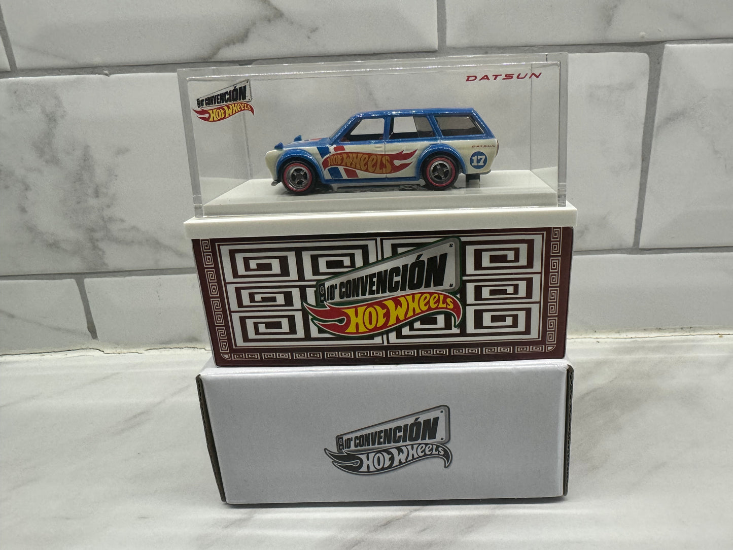 Hot Wheels Datsun 510 Wagon Mexico Convention with dinner sticker  1485/7000