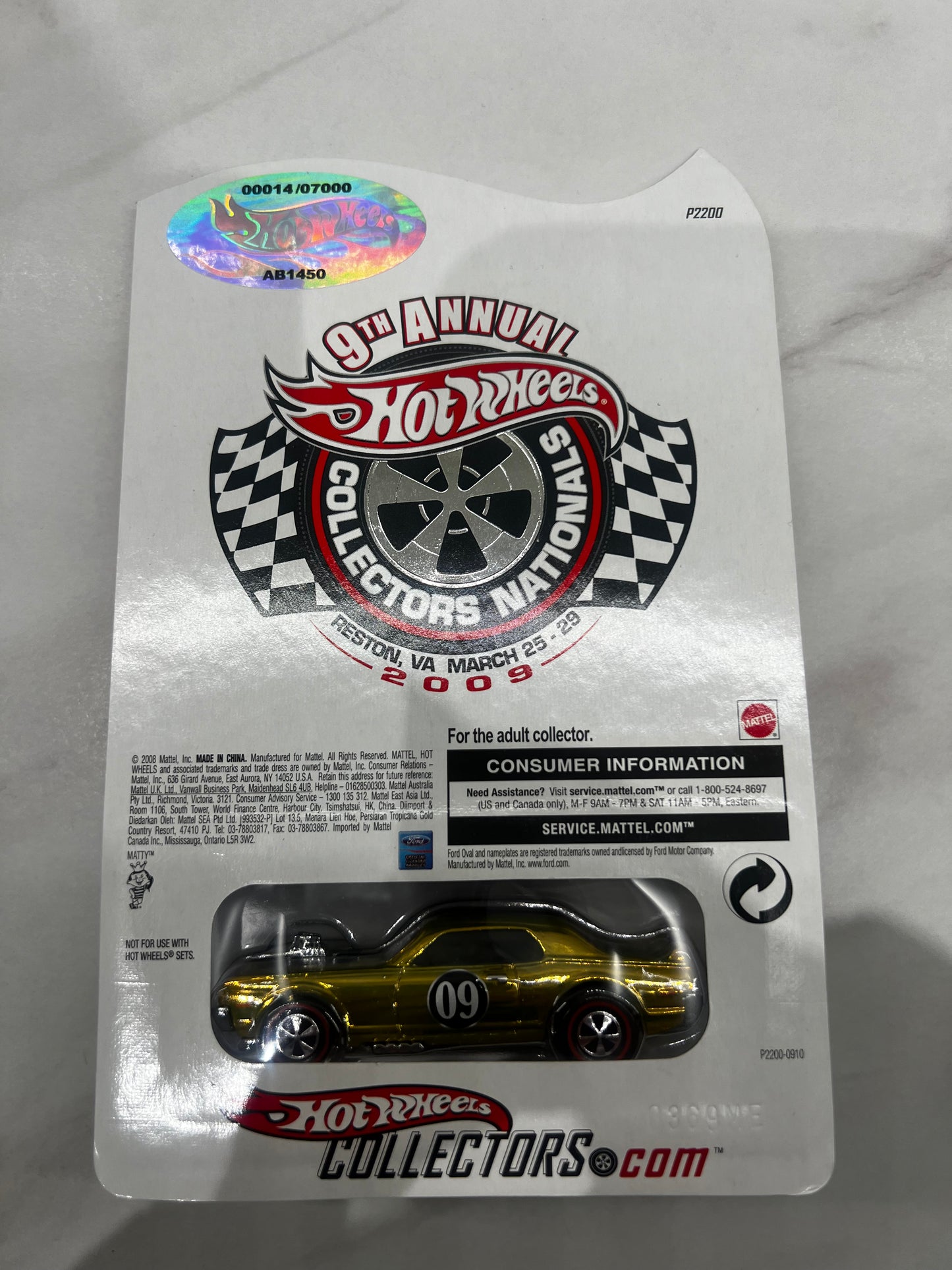 Hot Wheels Nitty Gritty Kitty Redline Club 14/7000 Low Number 2009