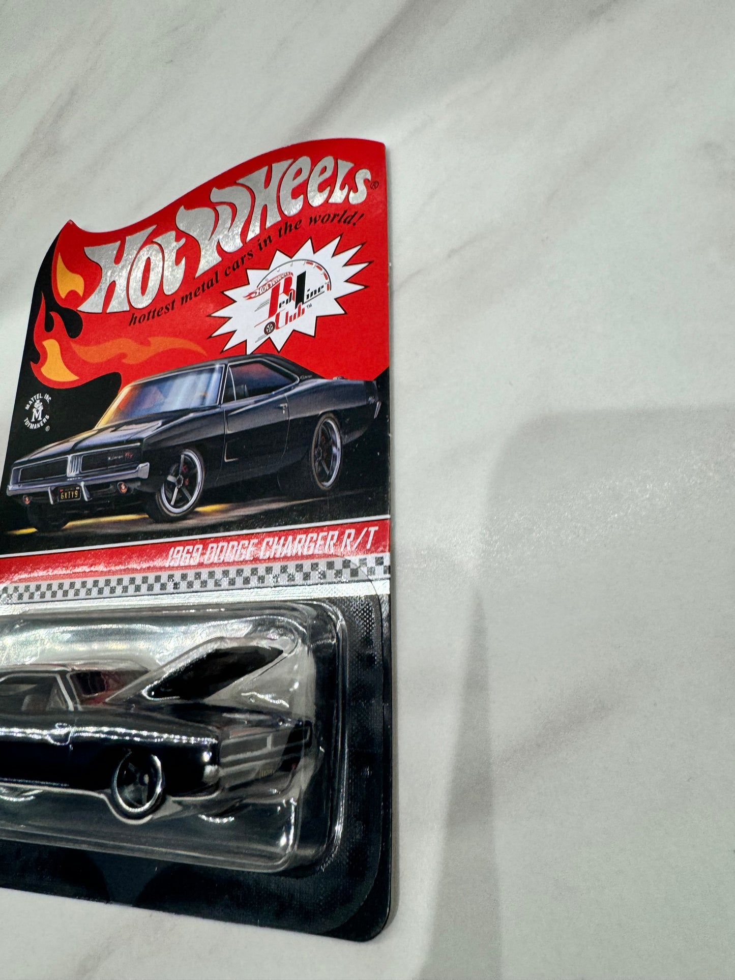 Hot Wheels Black 1969 DODGE CHARGER R/T RLC Collectible Car 14837/17000