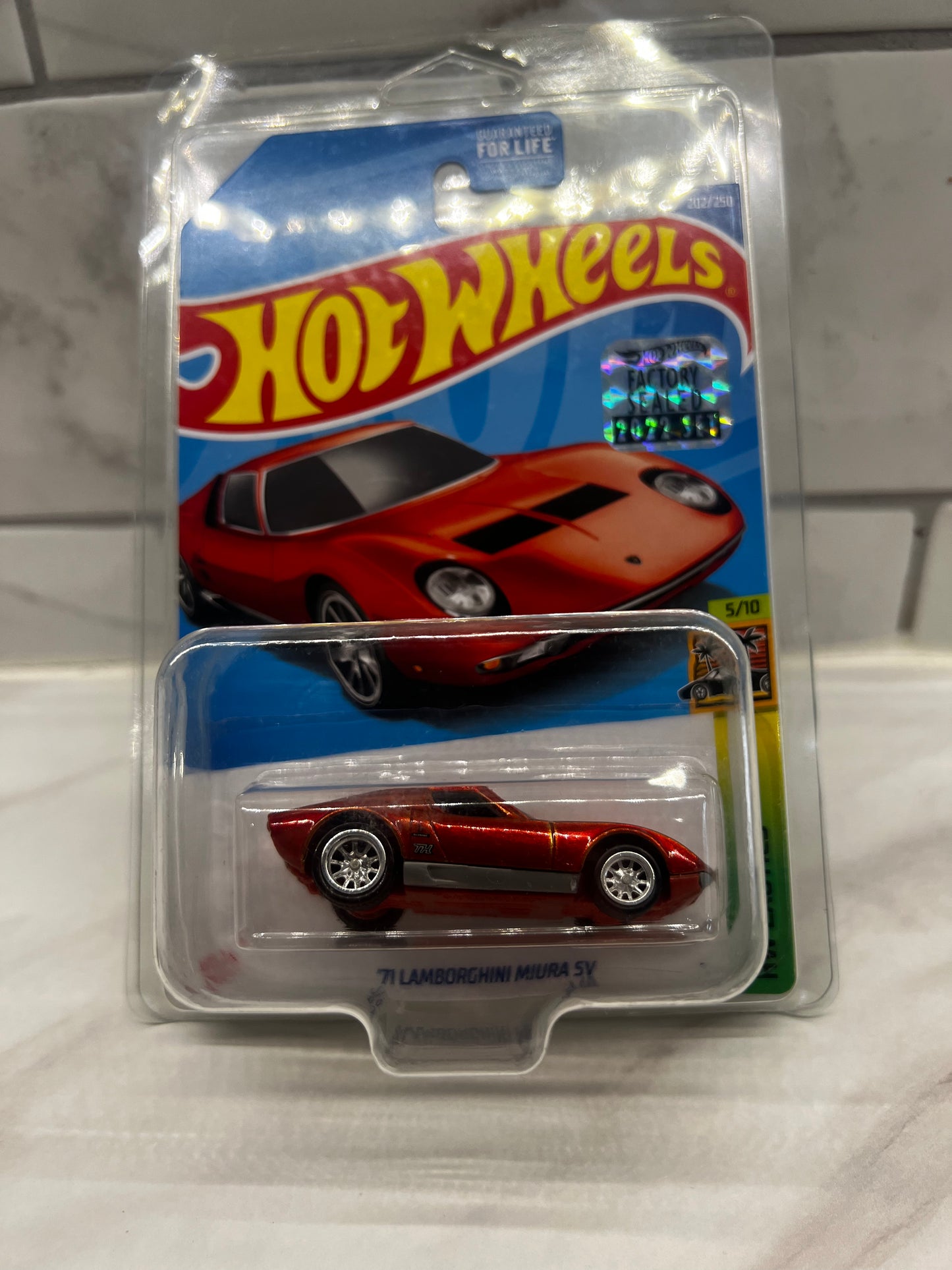 Hot Wheels 71  Lamborghini Miura SV Factory Sealed Super Treasure Hunt