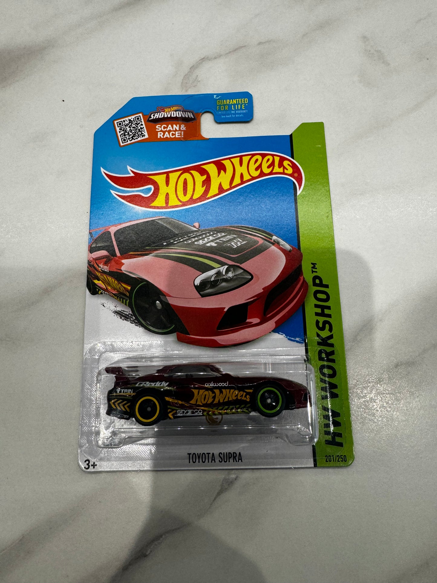 Hot Wheels Toyota Supra Super Treasure Hunt Long card 201/250