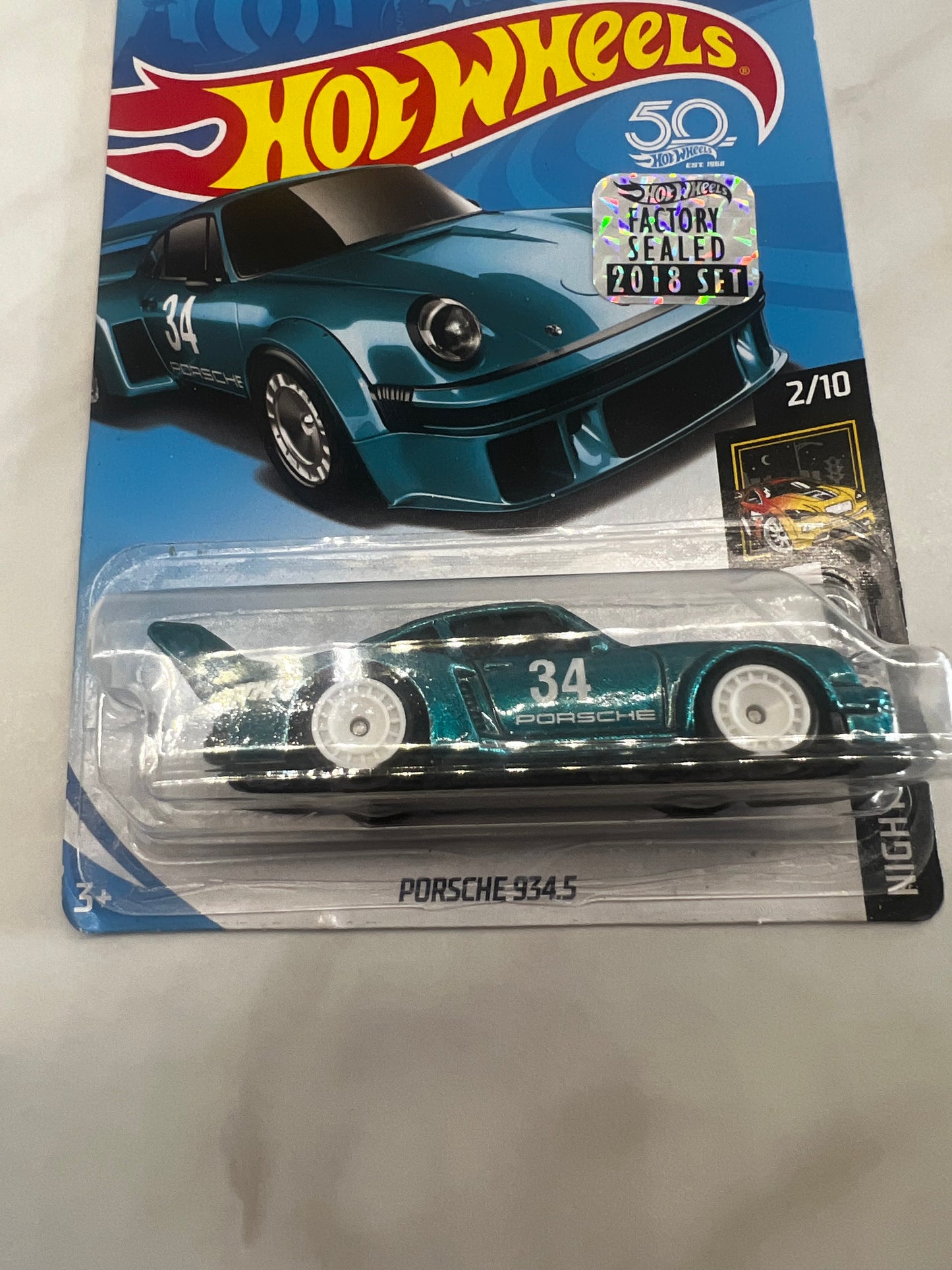 Hot Wheels Porsche 934.5 Long Card Factory sealed Super Treasure Hunt