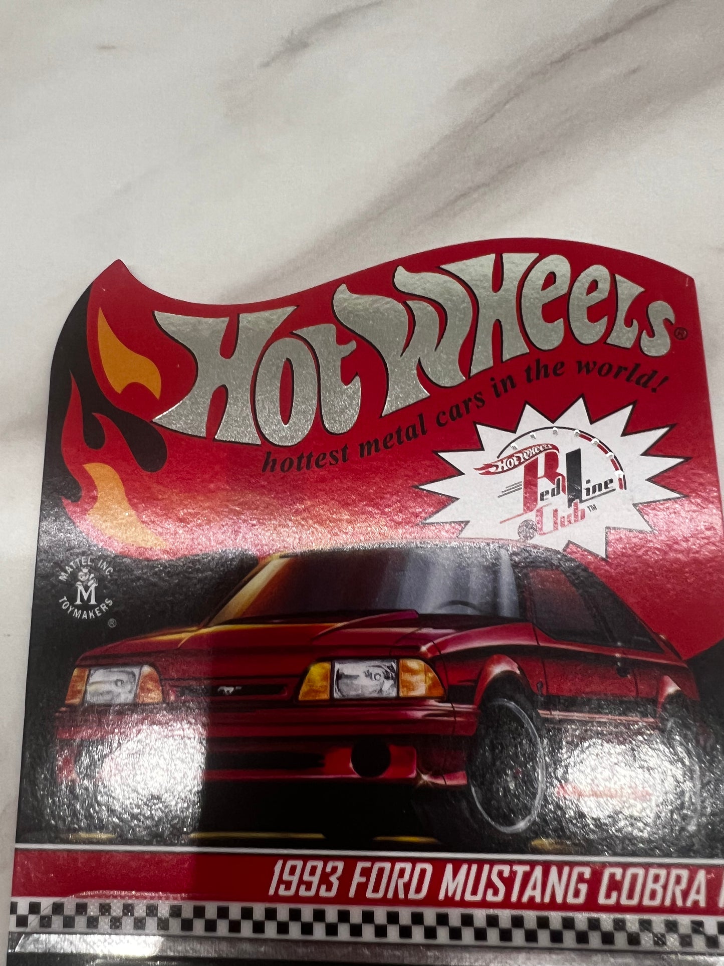 Hot Wheels 1993 Ford Mustang Cobra R RLC Redline Club Red