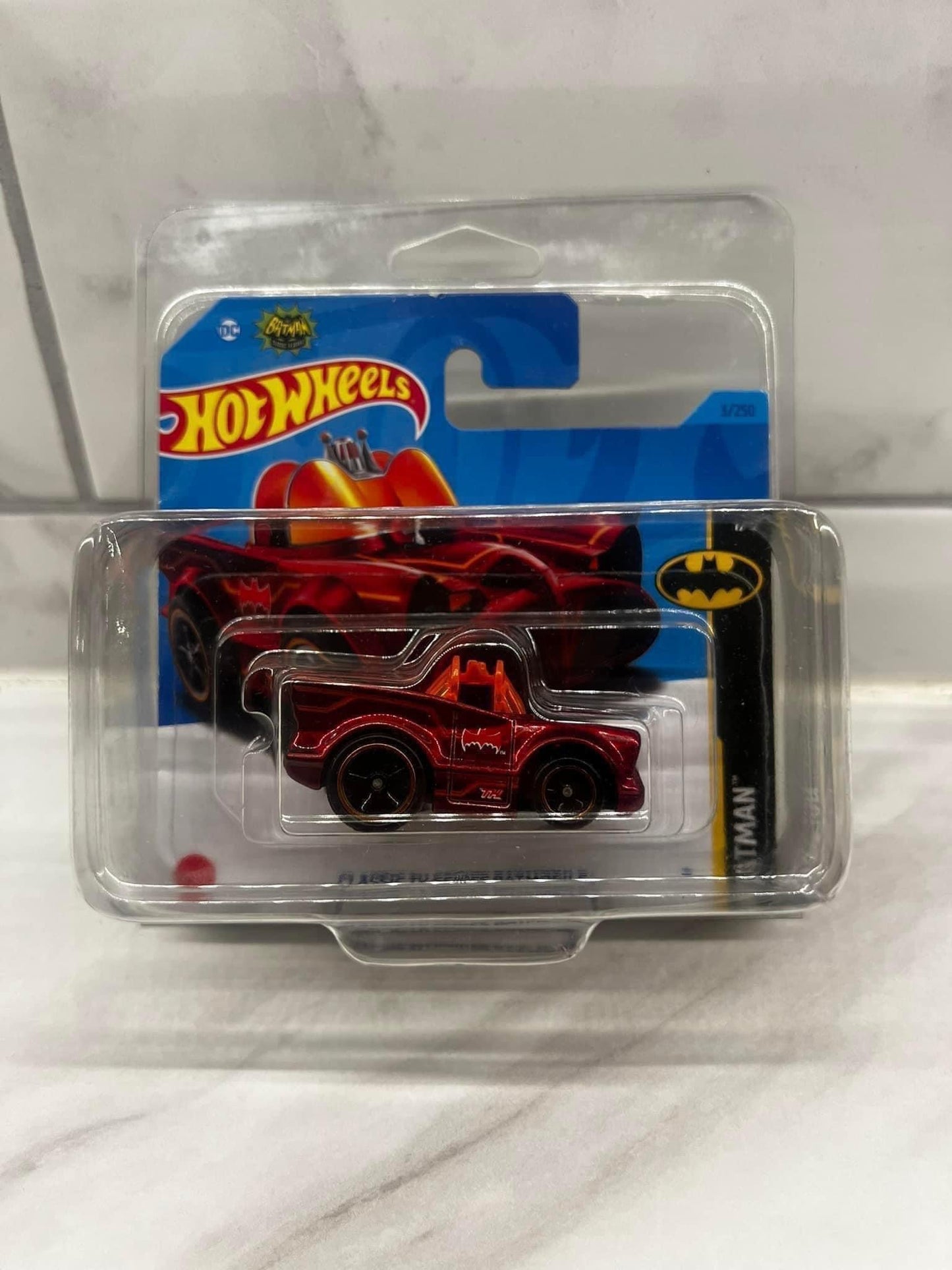 Hot Wheels Super Treasure Hunt Tooned Classic TV Series Batmobile Short Card 2023