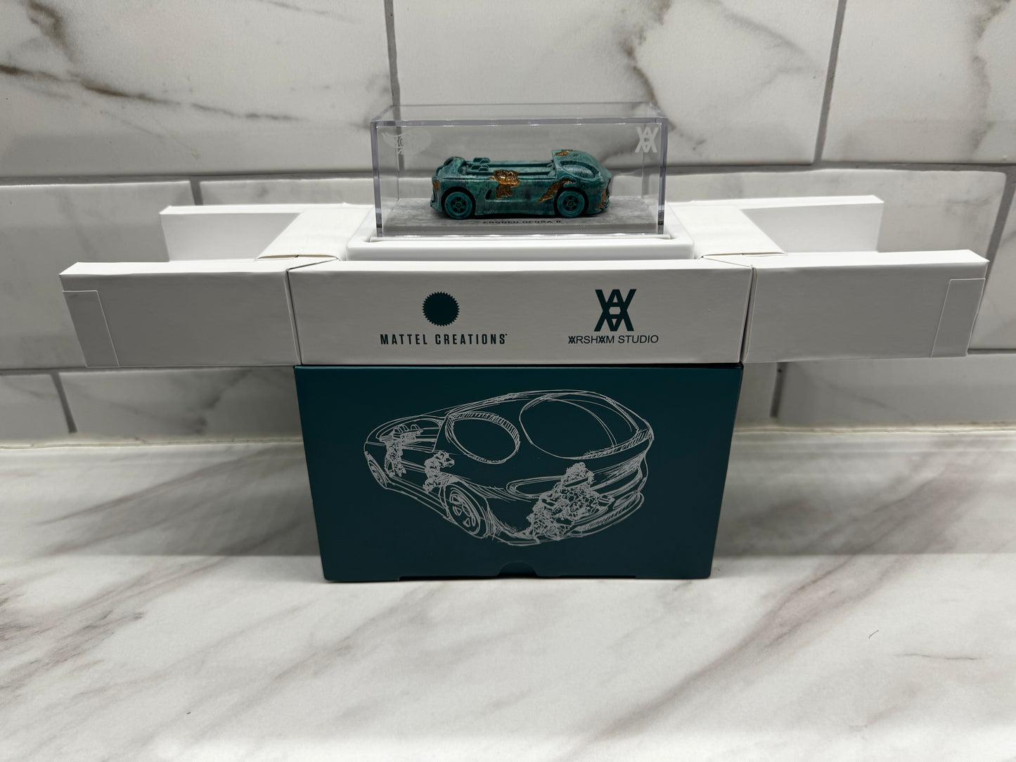 Mattel Hot Wheels x Daniel Arsham Eroded Deora II