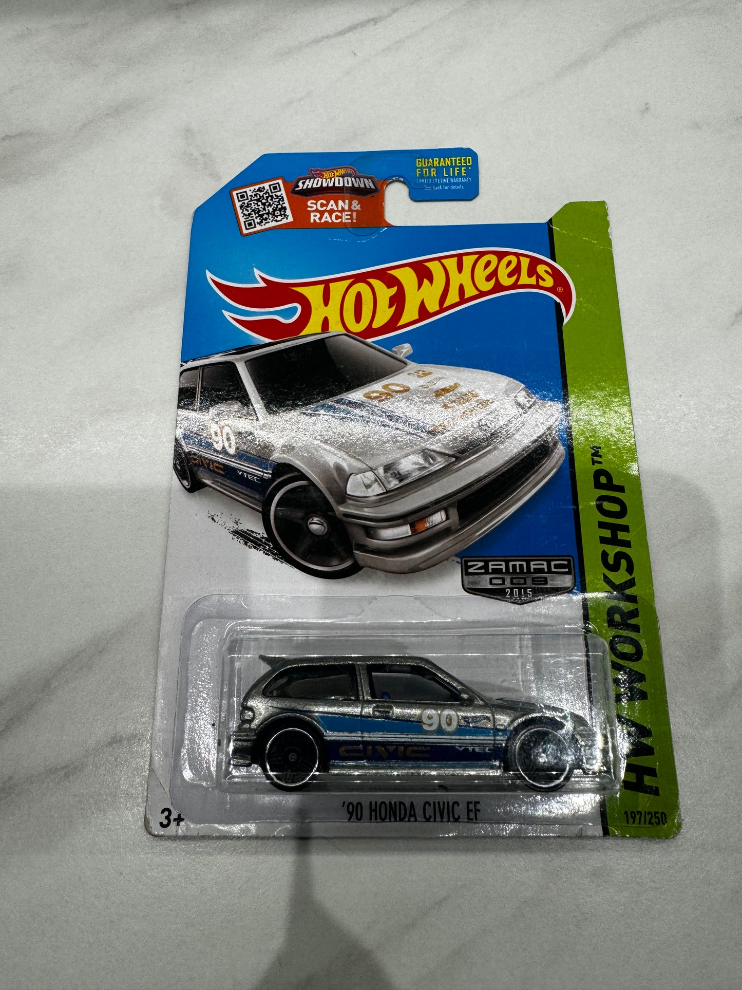 Hot Wheels 90 Honda Civic EF Zamac Workshop