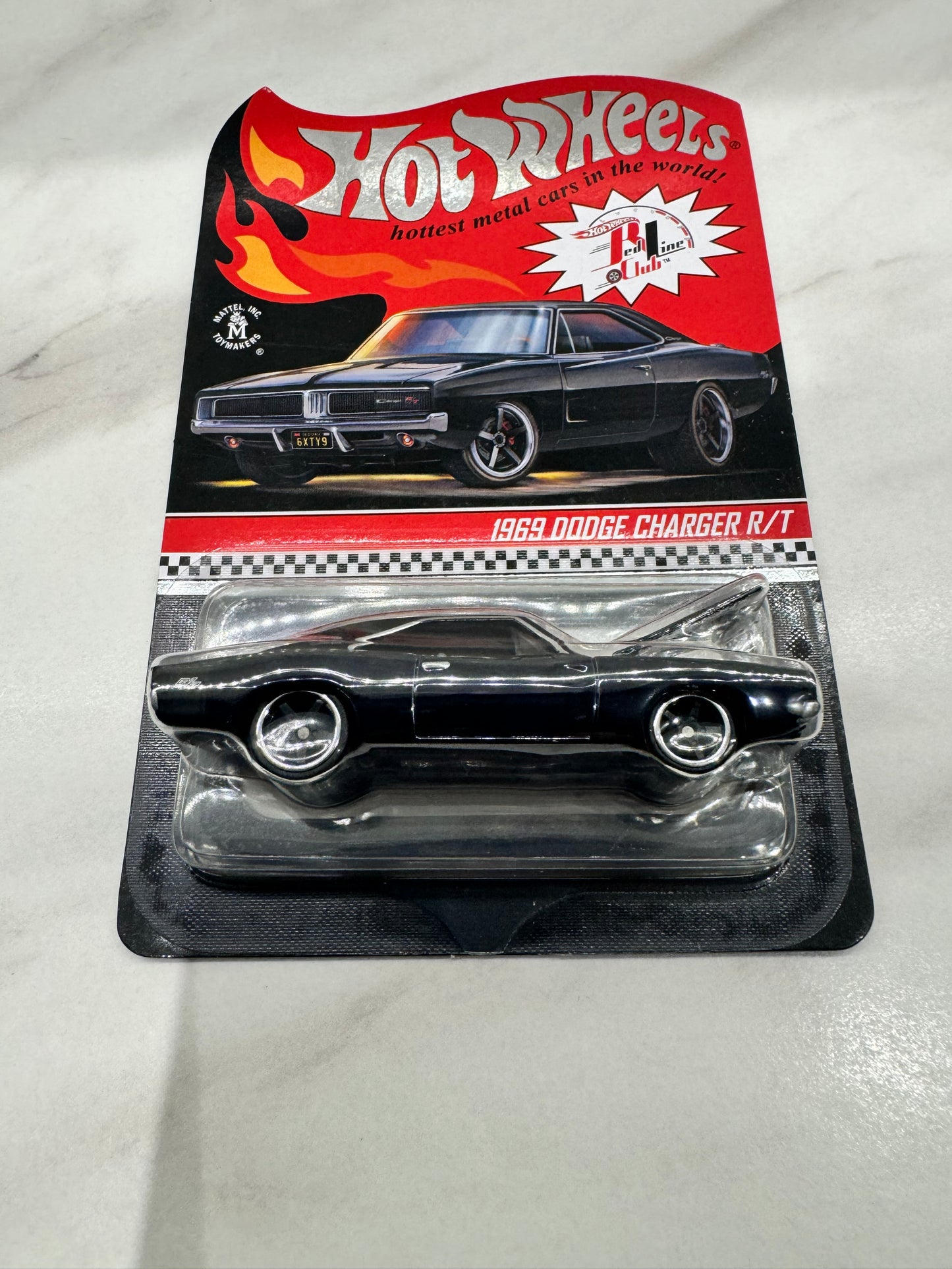 Hot Wheels Black 1969 DODGE CHARGER R/T RLC Collectible Car 14837/17000