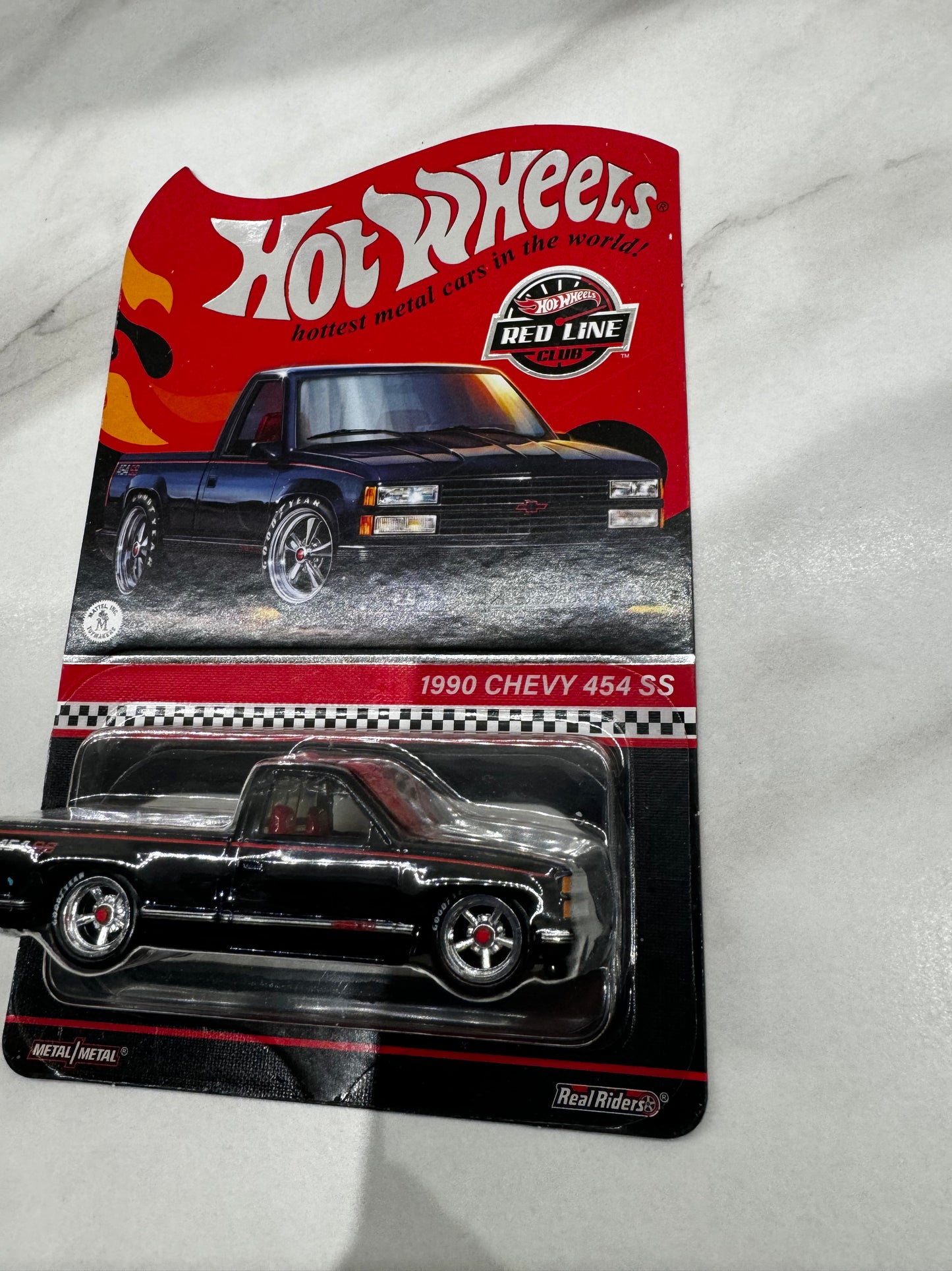 Hot Wheels 1990 Chevy 454 SS Red Line Clib Black