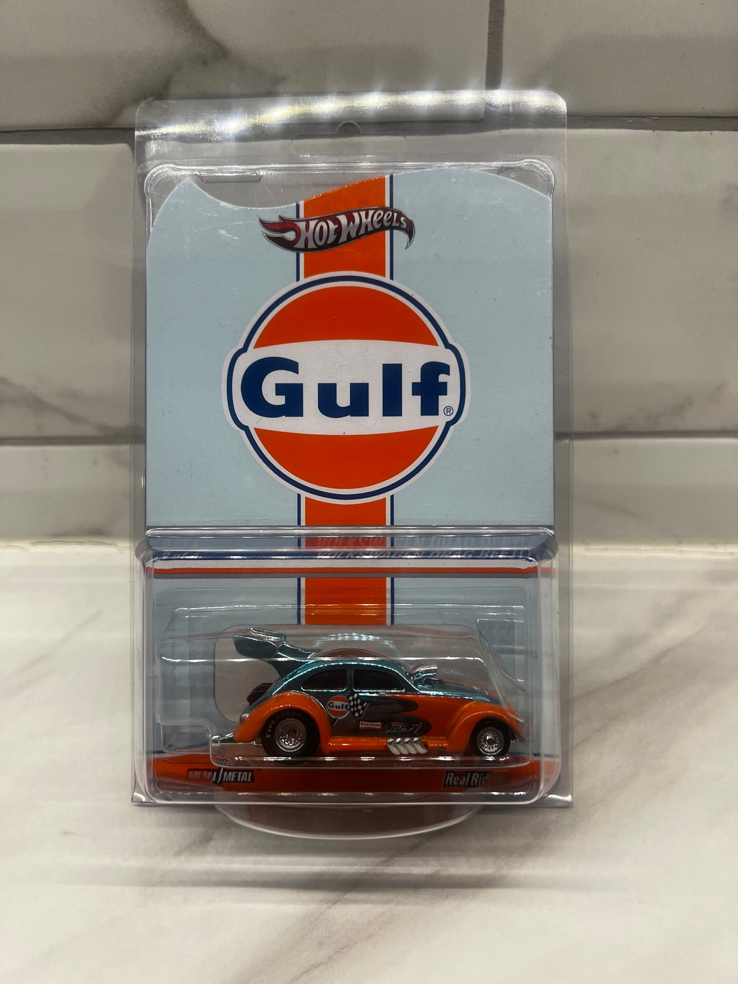 Hot Wheels 2013 Volkswagen Drag Beetle RLC 3/4 Matching Pair Gulf