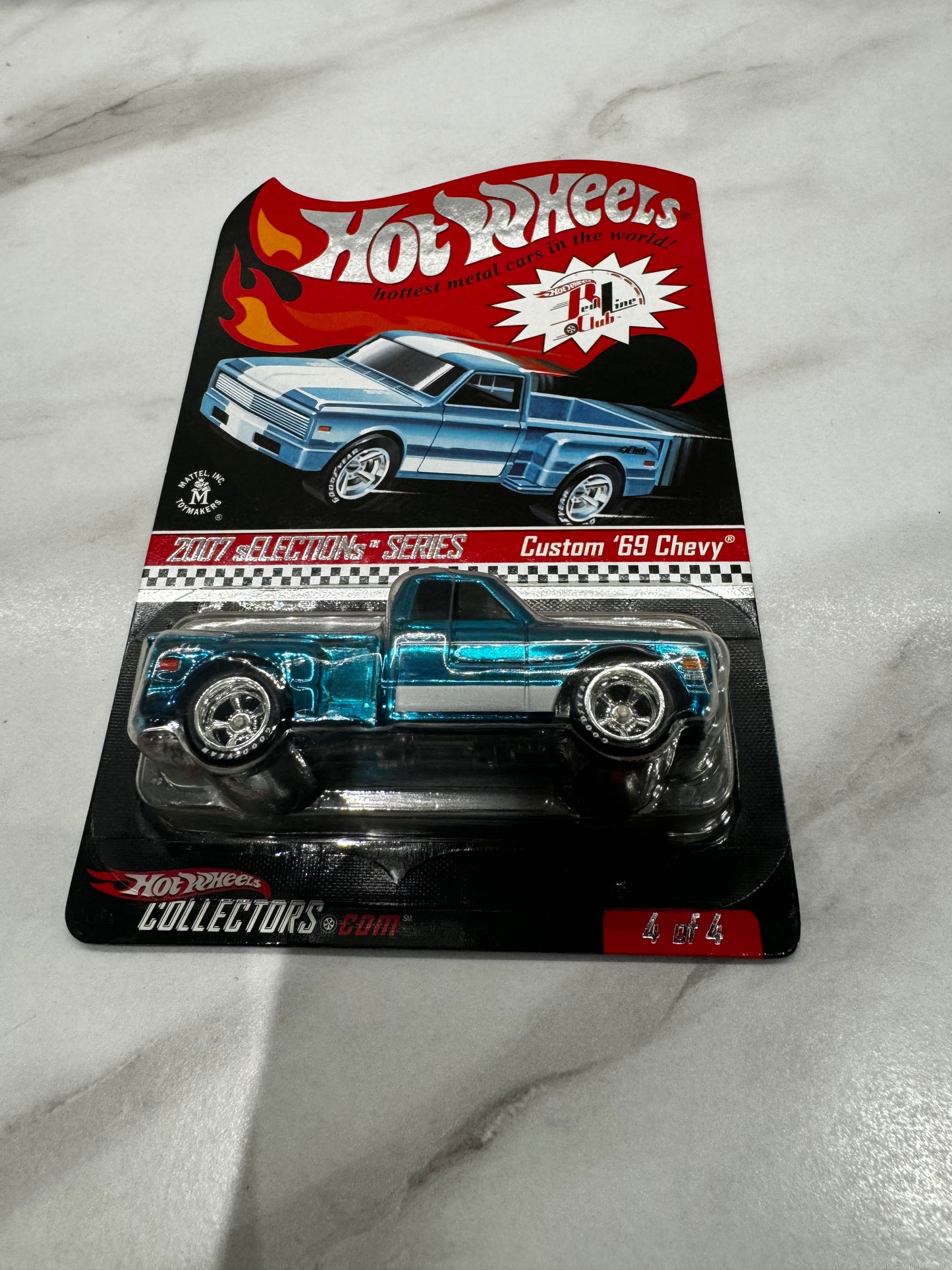 Hot Wheels Custom 69 Chevy 2007 Red Line Club 4/4