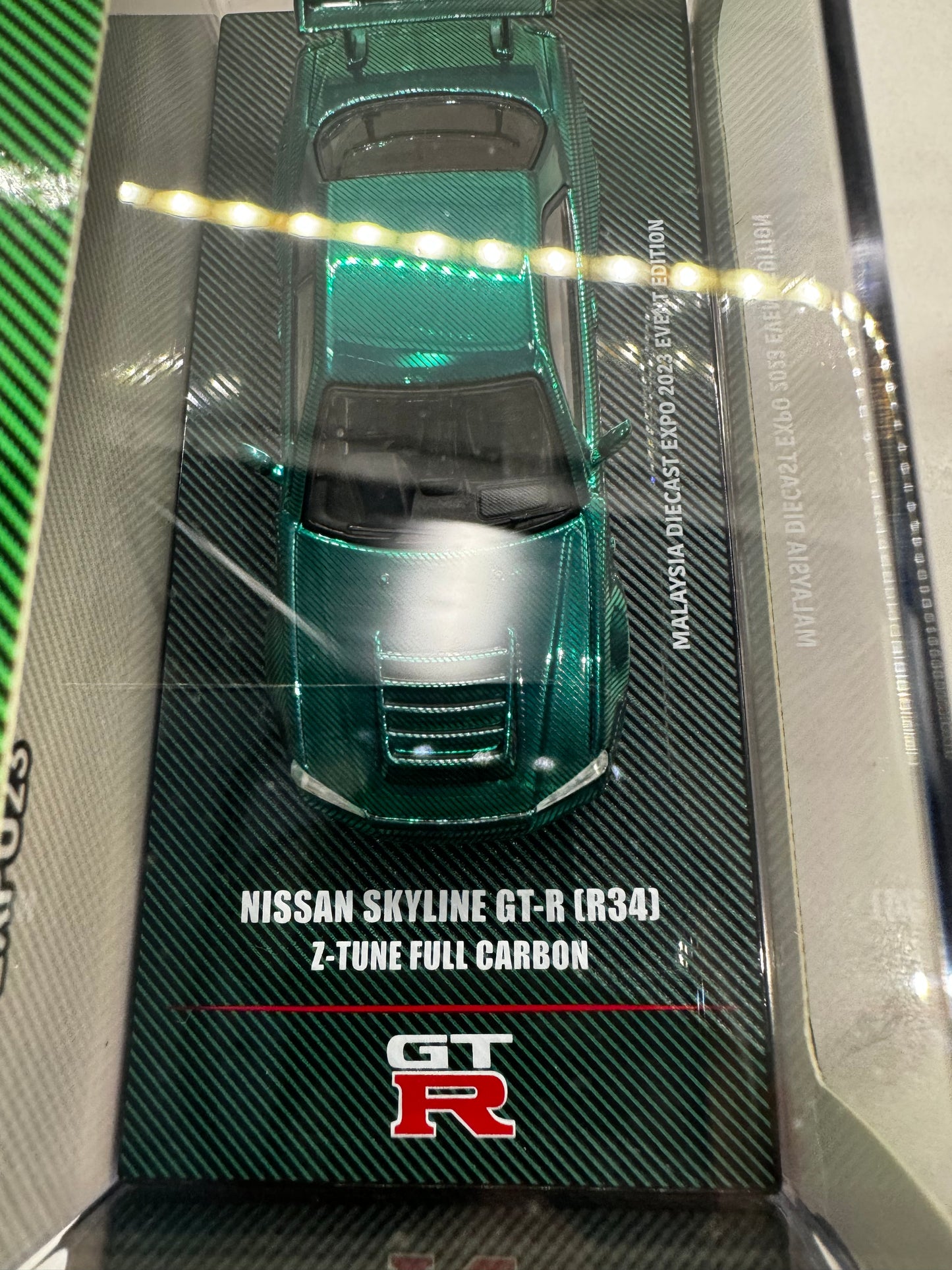 INNO64 Nissan Skyline GTR R34 Z Tune Full Carbon Malaysia Diecast Expo 2023