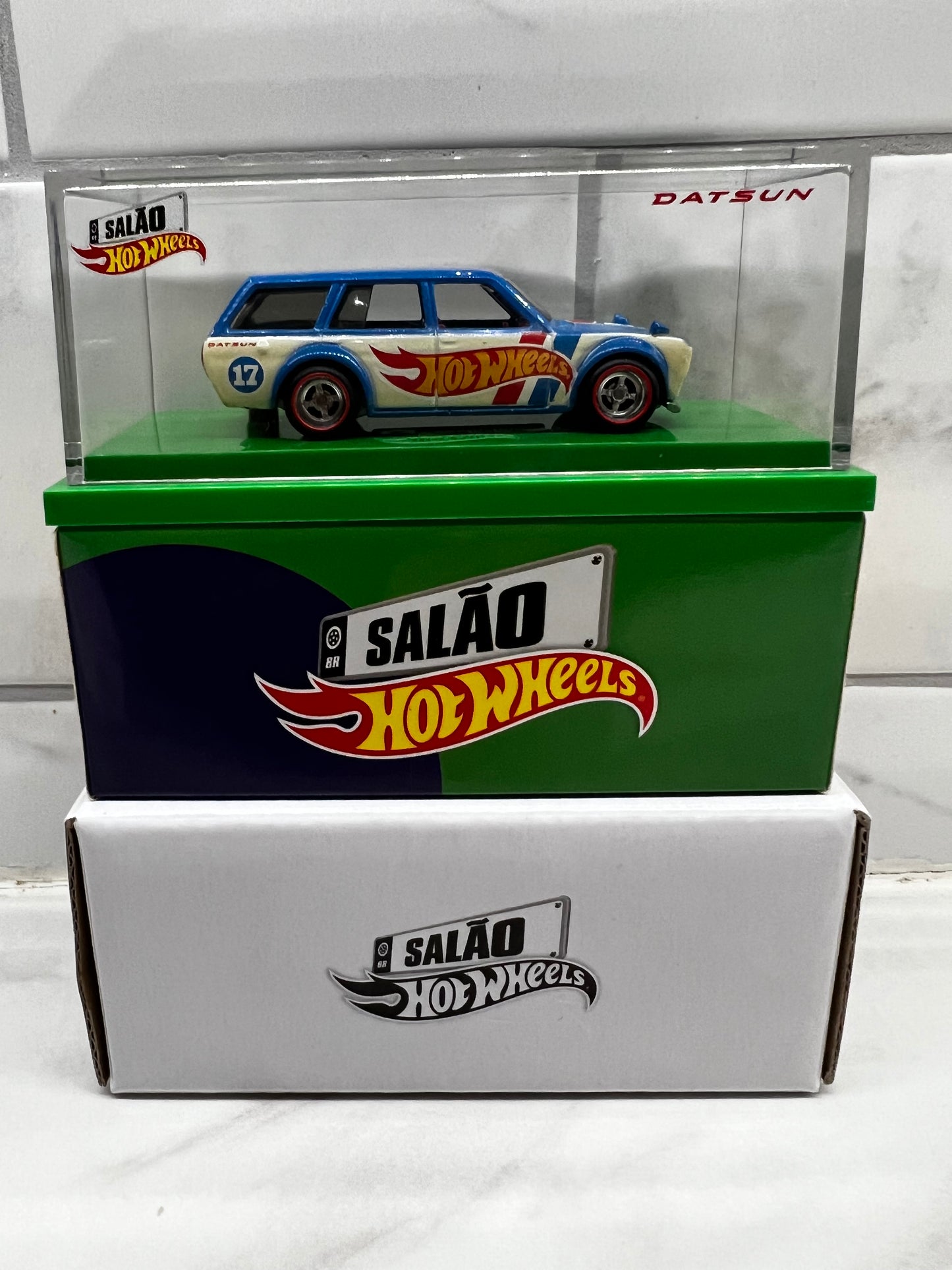 Hot Wheels '71 Datsun Bluebird 510 Wagon 2017 Brazil Convention 1:64 LOW NUMBER 20/3000