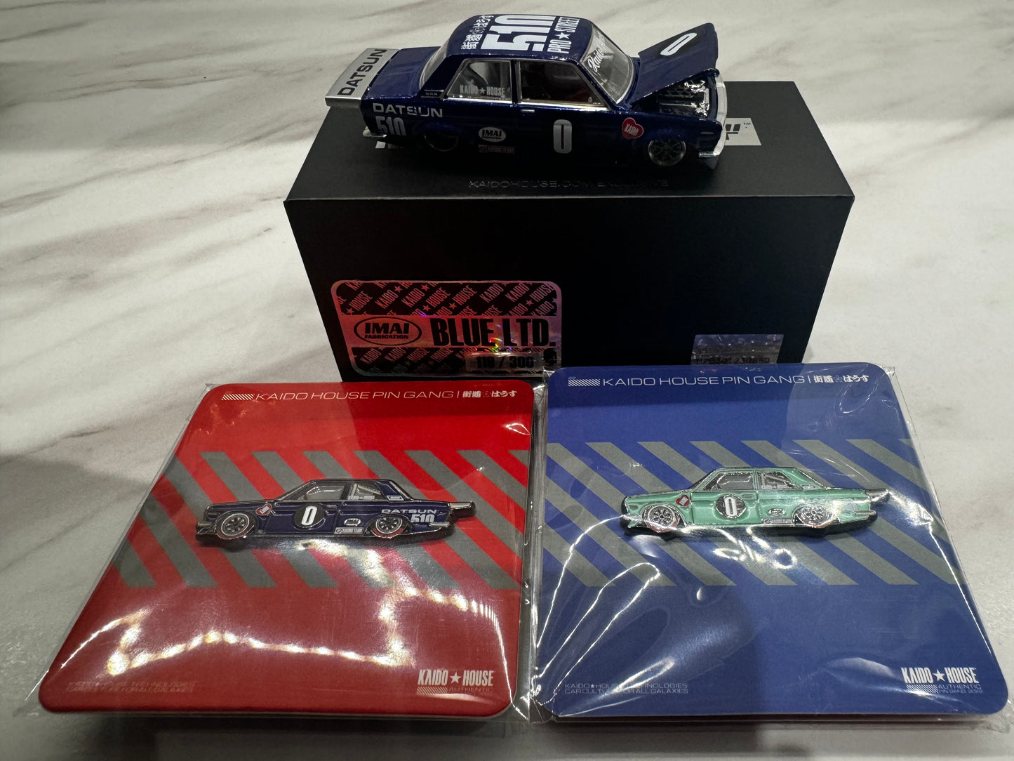 Mini GT x Kaido House Datsun 510 Pro Street BLKLTD #3 - Limited #119/300 + Pins April 2022