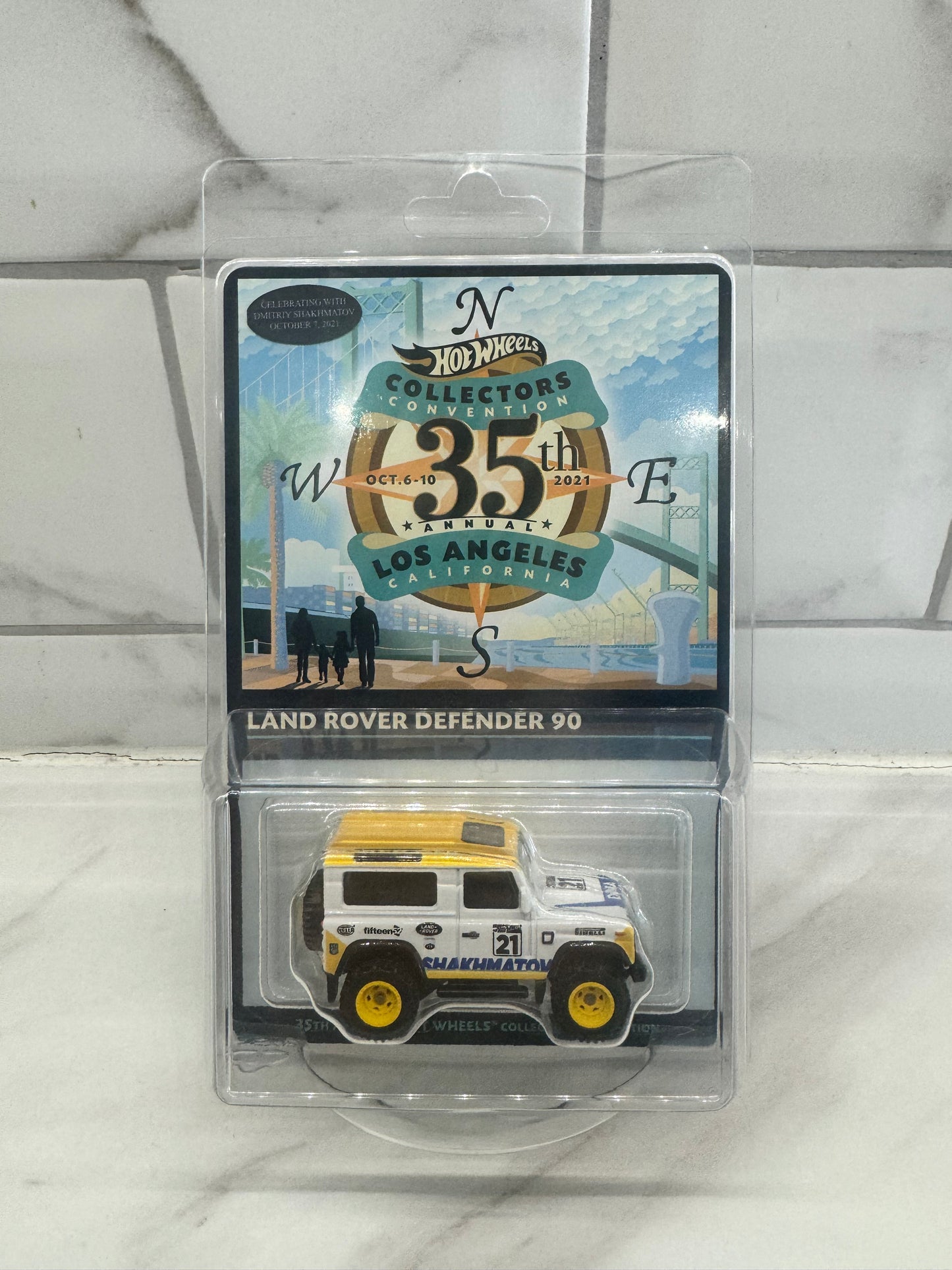 Hot Wheels Land Rocer Convention 2021 with dinner Sticker 215/4000