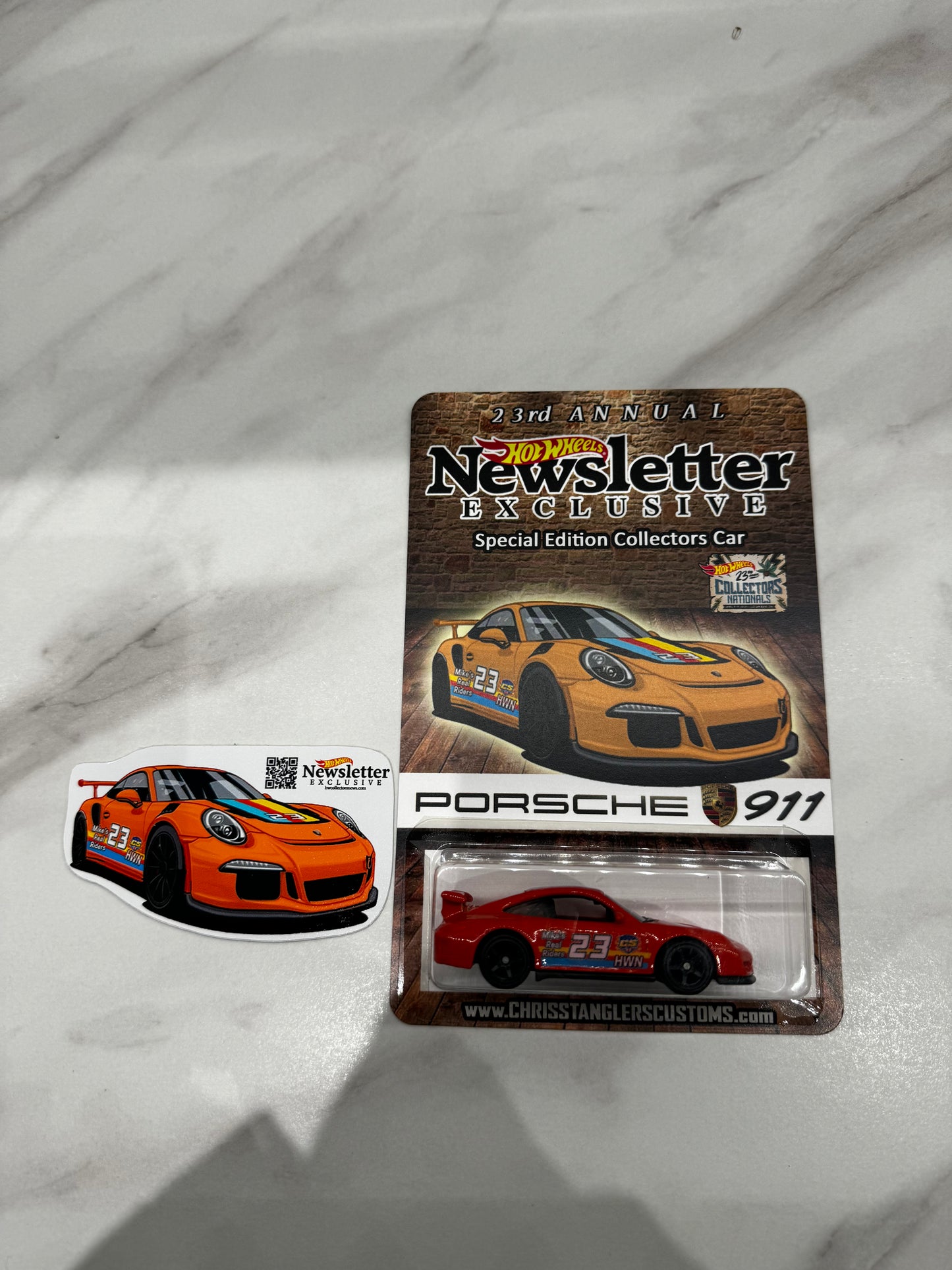 Hot Wheels 2023 23rd Ohio Nationals Convention Newsletter Porsche Complete Set