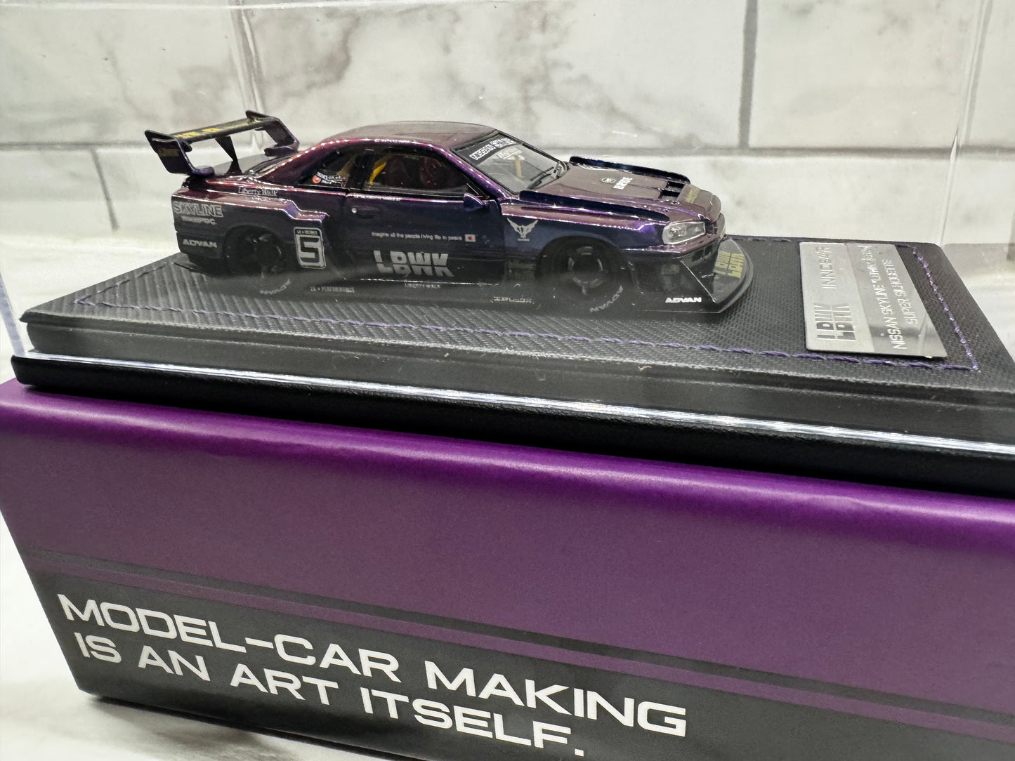 INNO64 Nissan Skyline "LBWK" (ER34) Super Silhouette (Midnight Purple II / Resin)