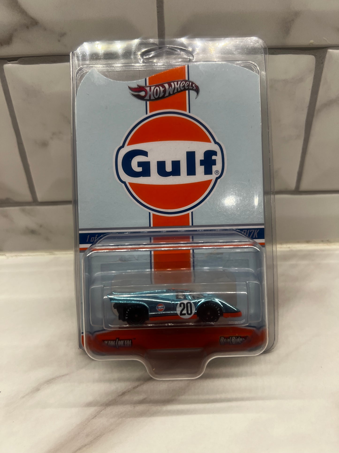 Hot Wheels Gulf Porsche 917K Loose with card 2277/400