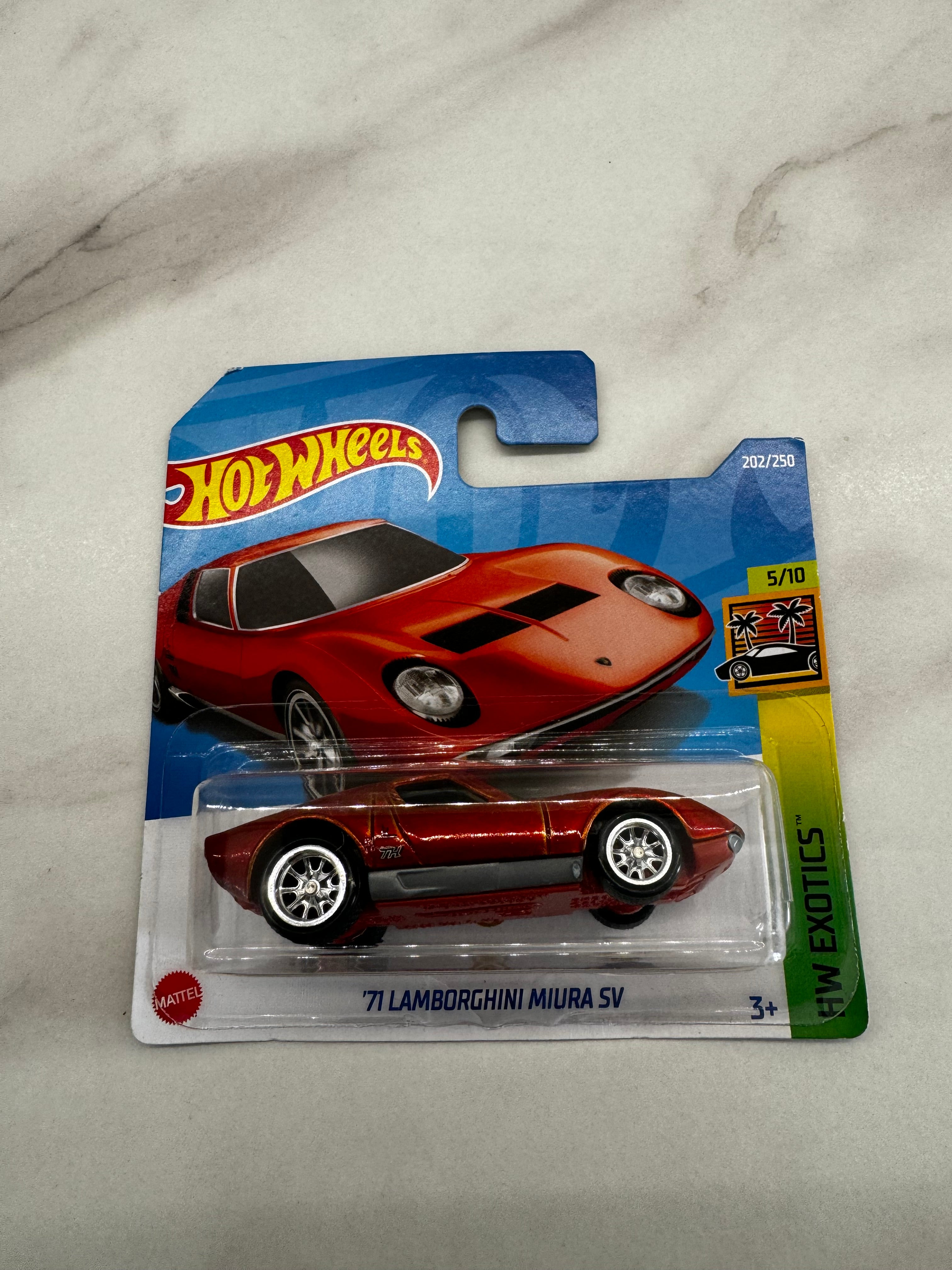 Hot Wheels 2022 '71 Lamborghini Miura shops SV Super Treasure Hunt