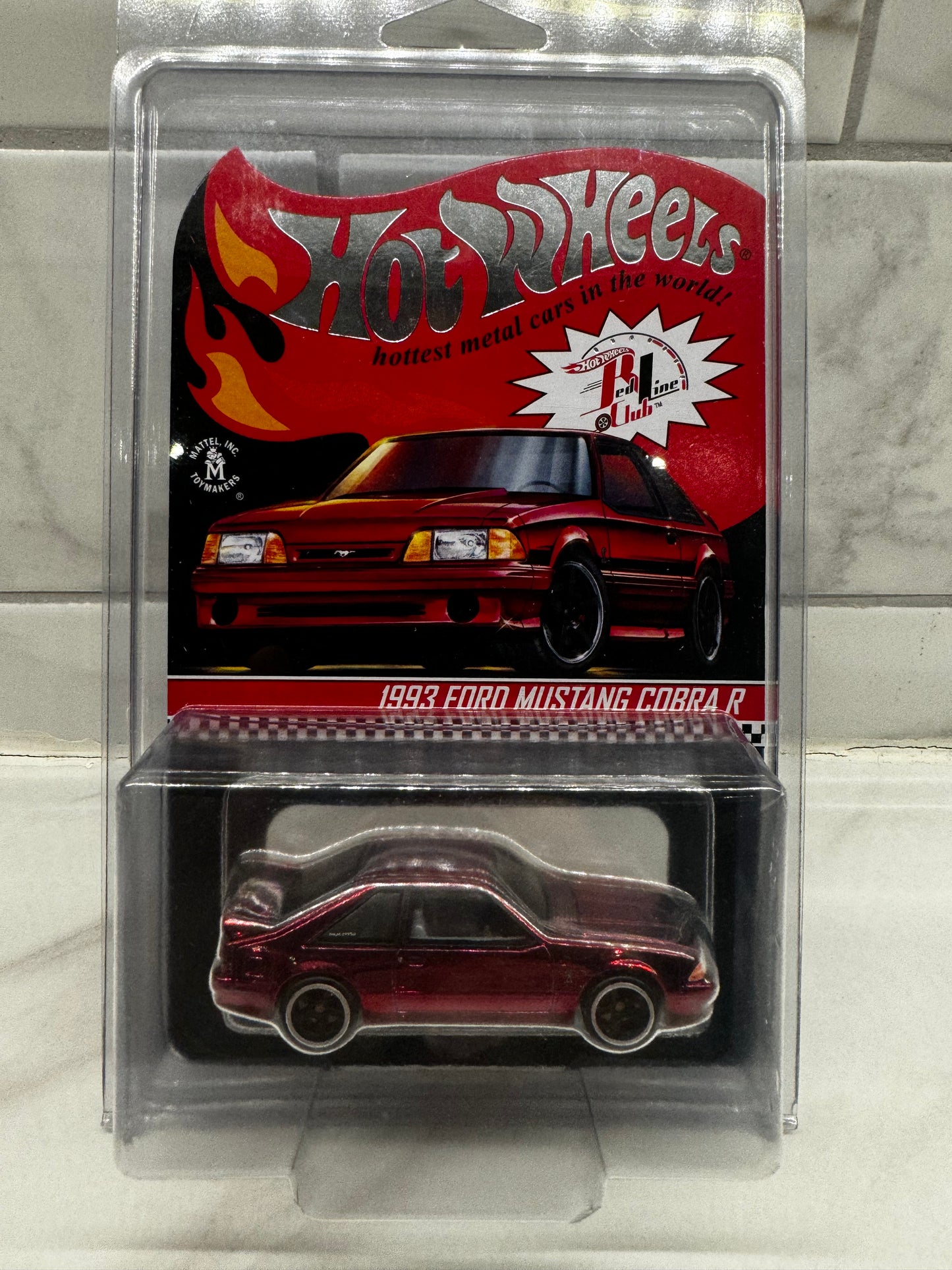 Hot Wheels 1993 Ford Mustang Cobra R Red Line Club