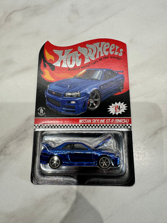 Hot Wheels 2019 Blue Skyline R34 Redline Club 8511/12500 Sealed