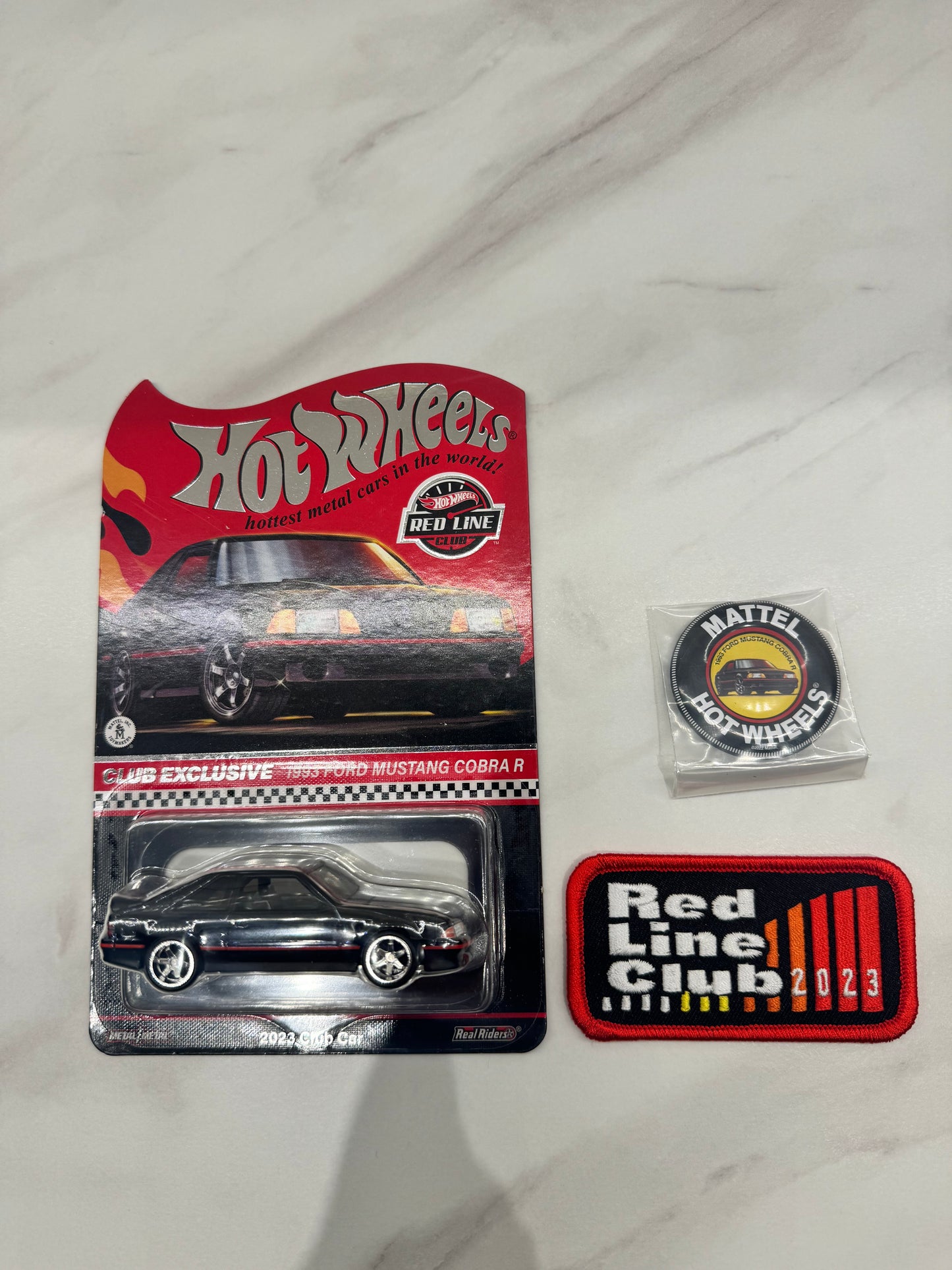 Hot Wheels 2023 Red Line Club RLC Reptile True Black 1993 Ford Mustang Cobra R