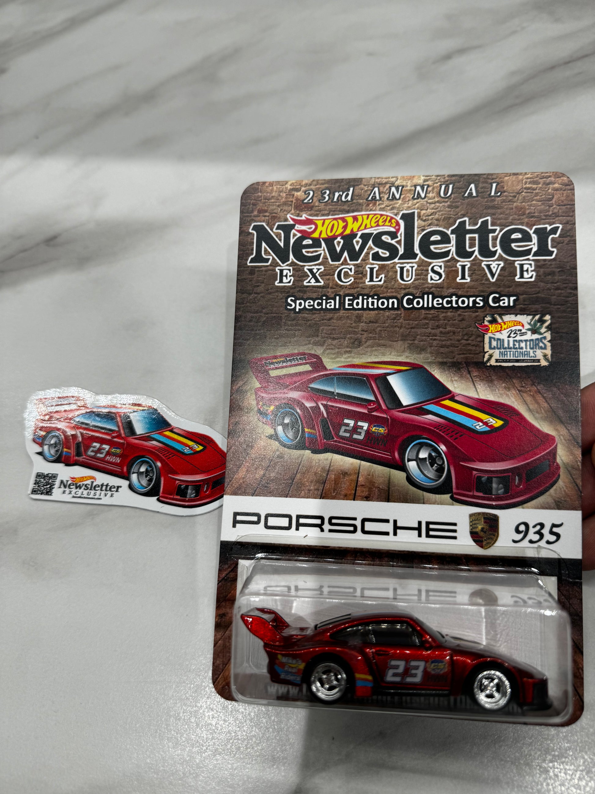 Hot Wheels 2023 23rd Ohio Nationals Convention Newsletter Porsche Comp STRICTLY TOYS