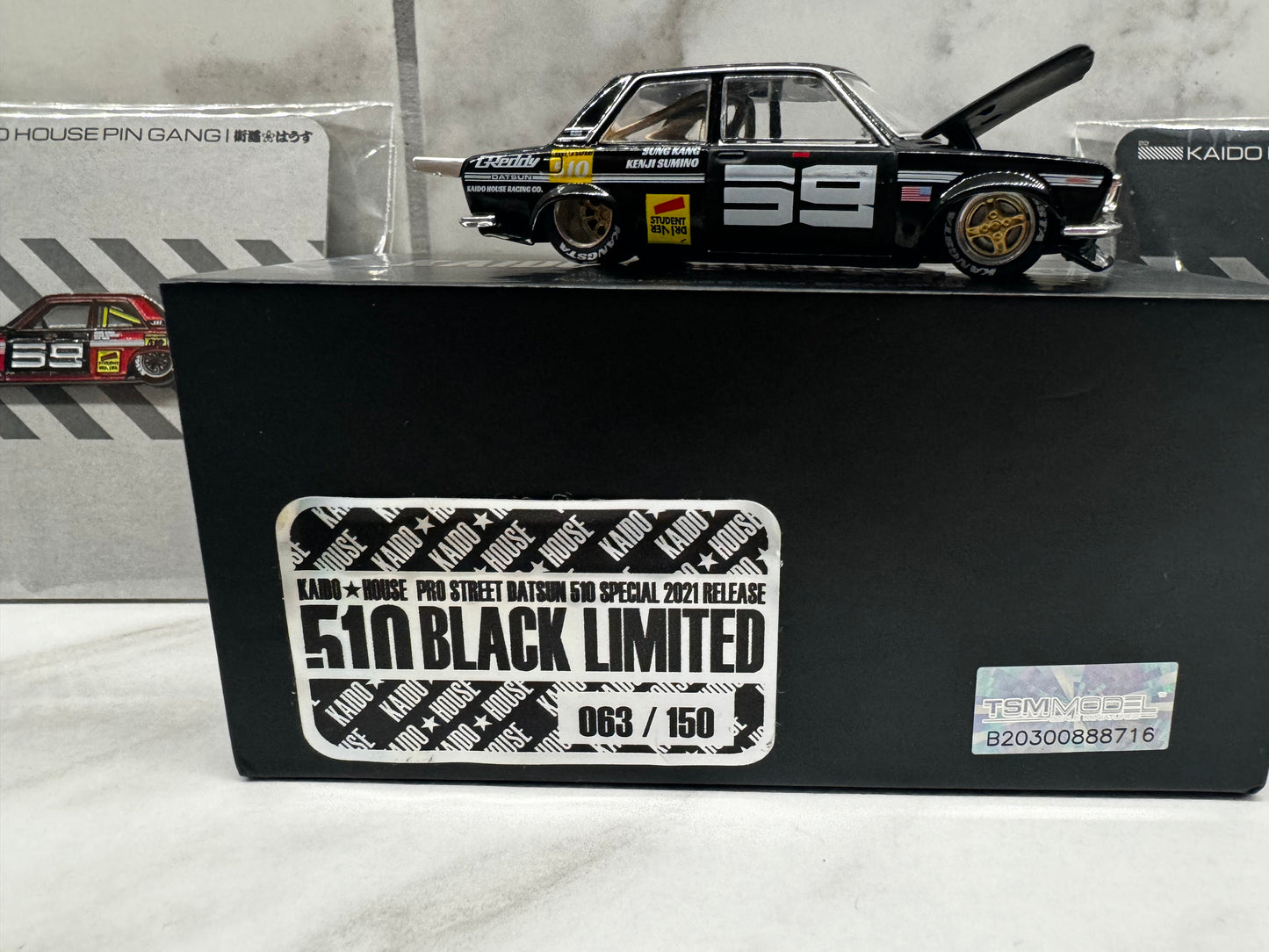 Mini GT X Kaido House Datsun 510 BLKLTD2 Black Limited 1:64  #2 Sealed 63/150 Signed by JUN IMAI