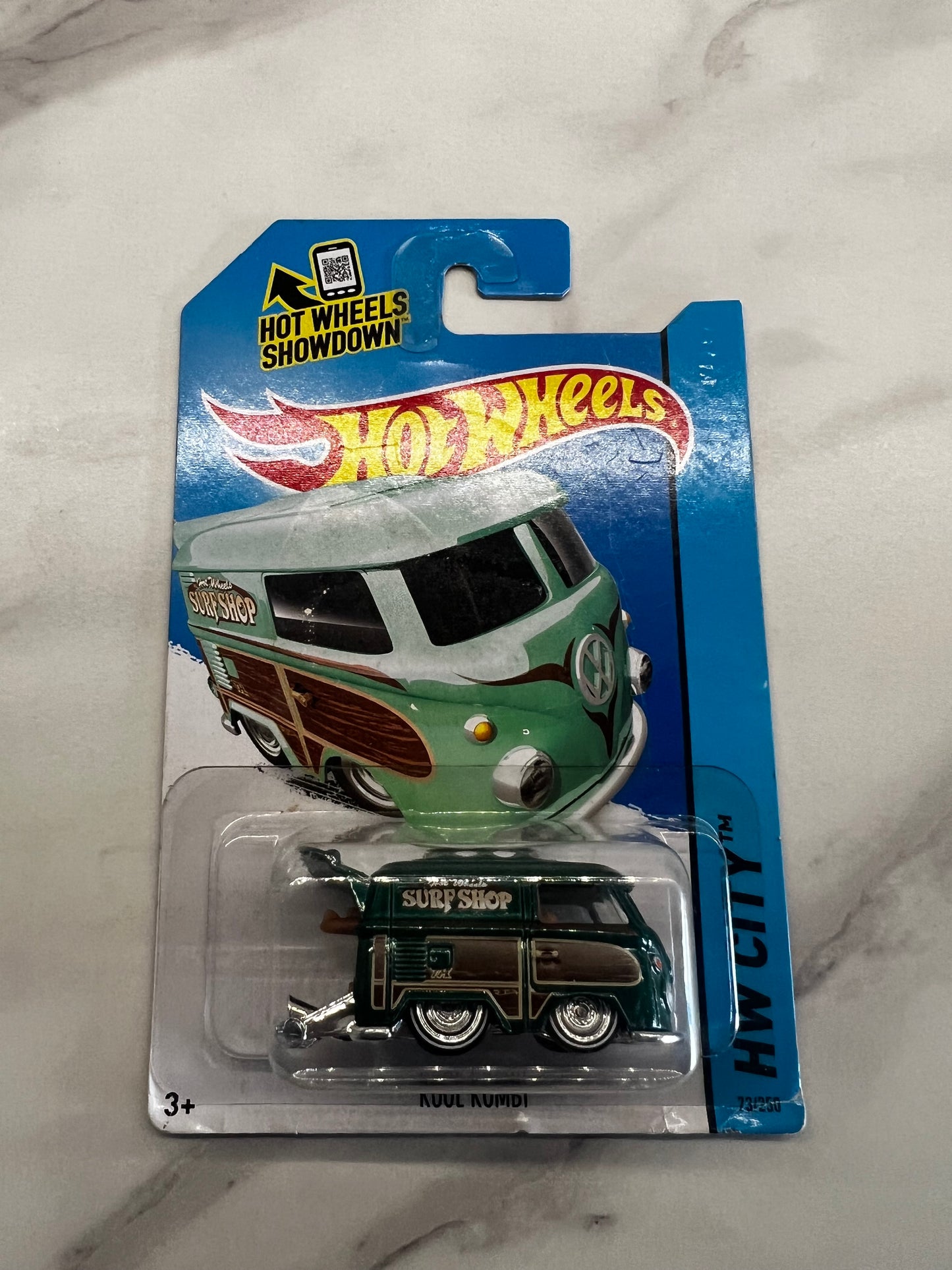 2015 HOT WHEELS Super Treasure Hunt KOOL KOMBI VW Volkswagen In protector