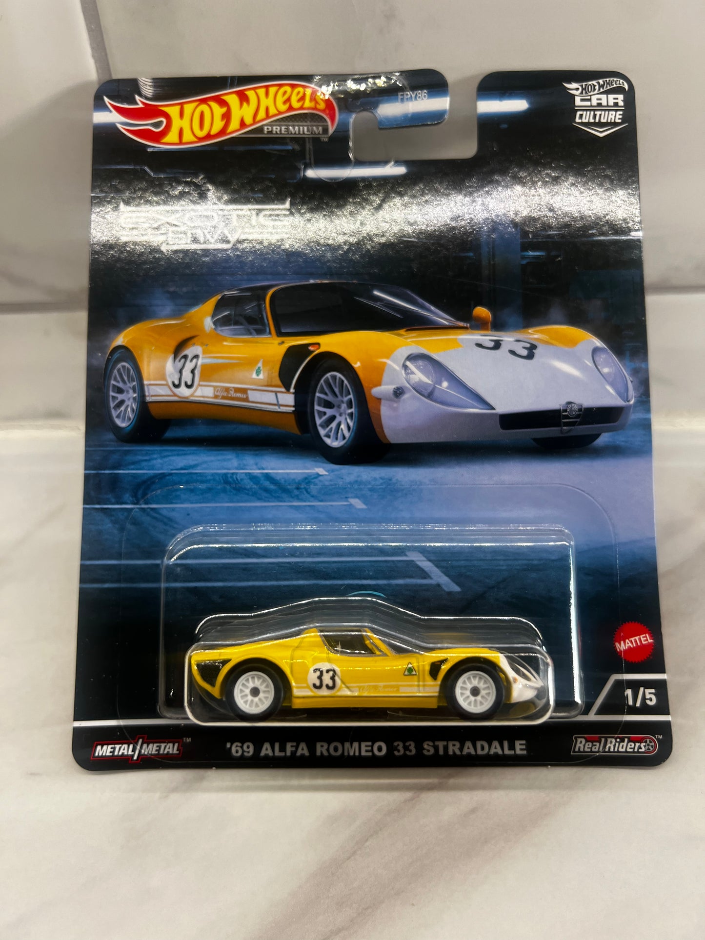 Hot Wheels 69 Alfa Romeo 33 Stardale exotic Envy 1/5