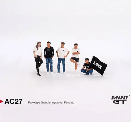 Mini GT 1:64 MGTAC27 Figurine: Team Liberty Walk figure set