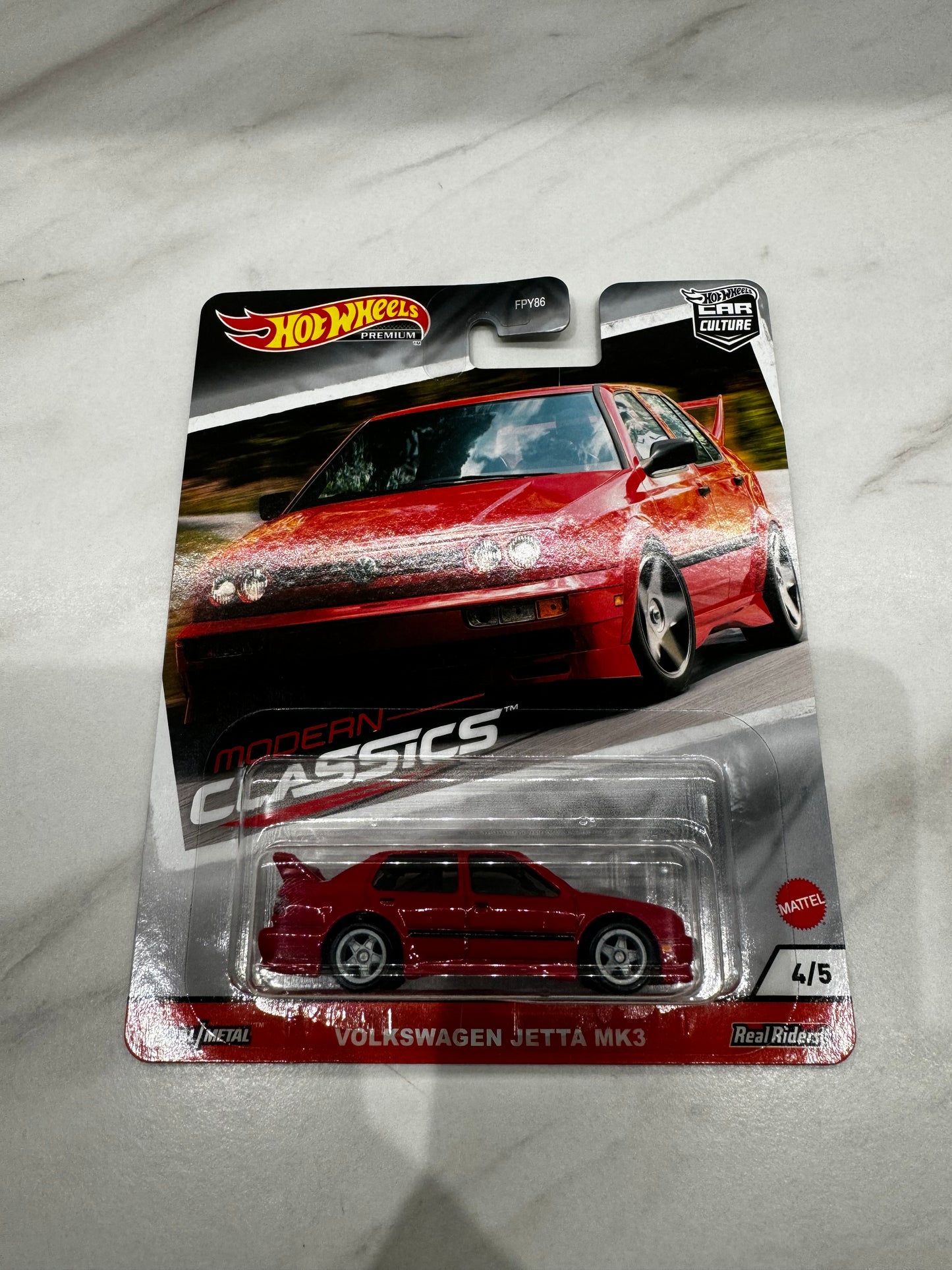 Hot Wheels Volkswagen Jetta MK3 Modern Classics 4/5 Premium Real Riders With Protector