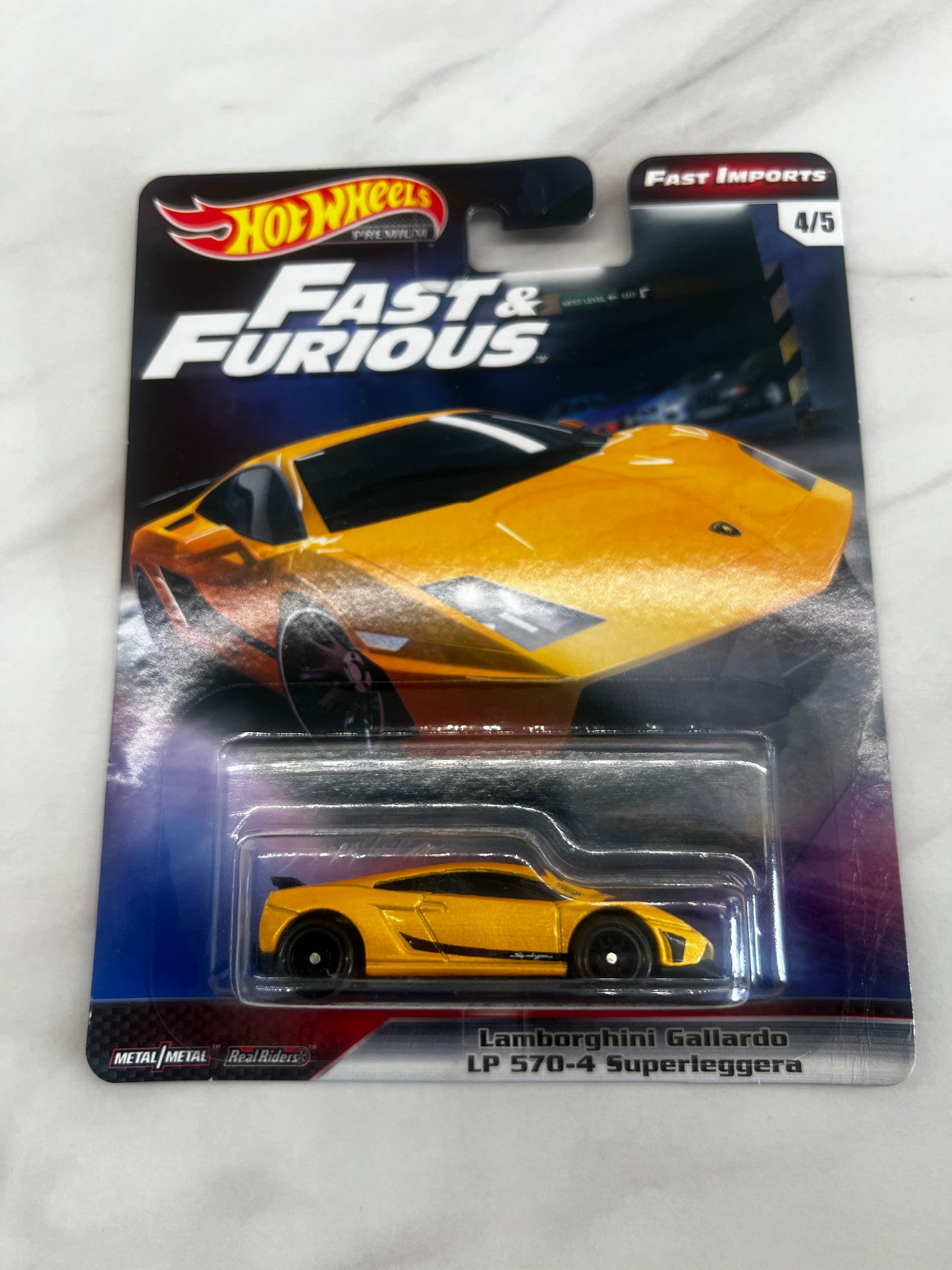 Hot Wheels Lamborghini Gallardo LP 570-4 Superleggera 4/5 Fast Imports