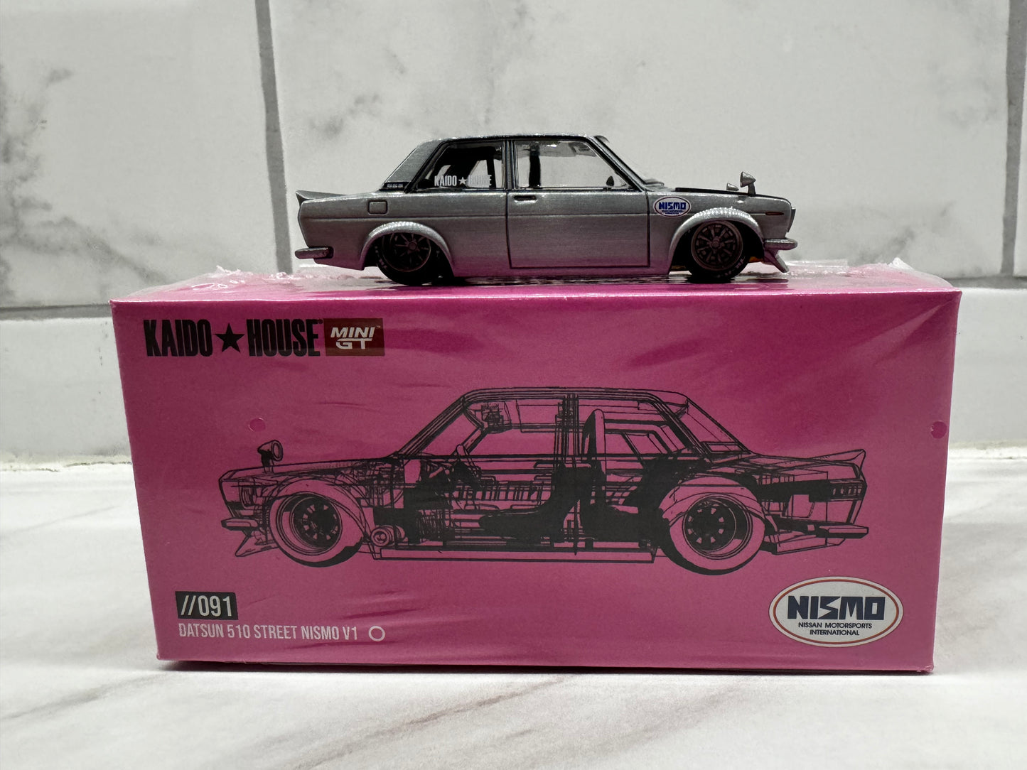 Kaido House x MINI GT Datsun Street 510 Nismo V1 Pink CHASE