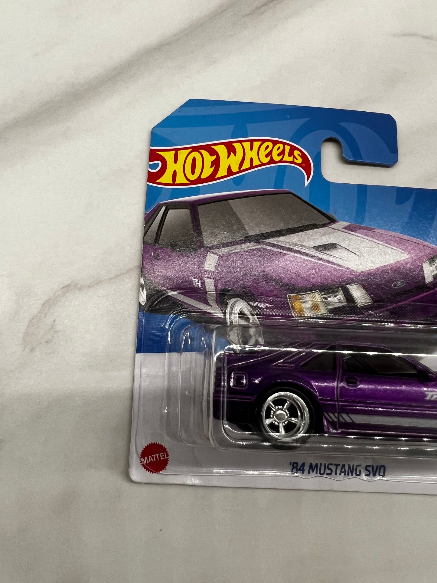 Hot Wheels 84 Ford Mustang SVO Short  Card Super Treasure Hunt 2022