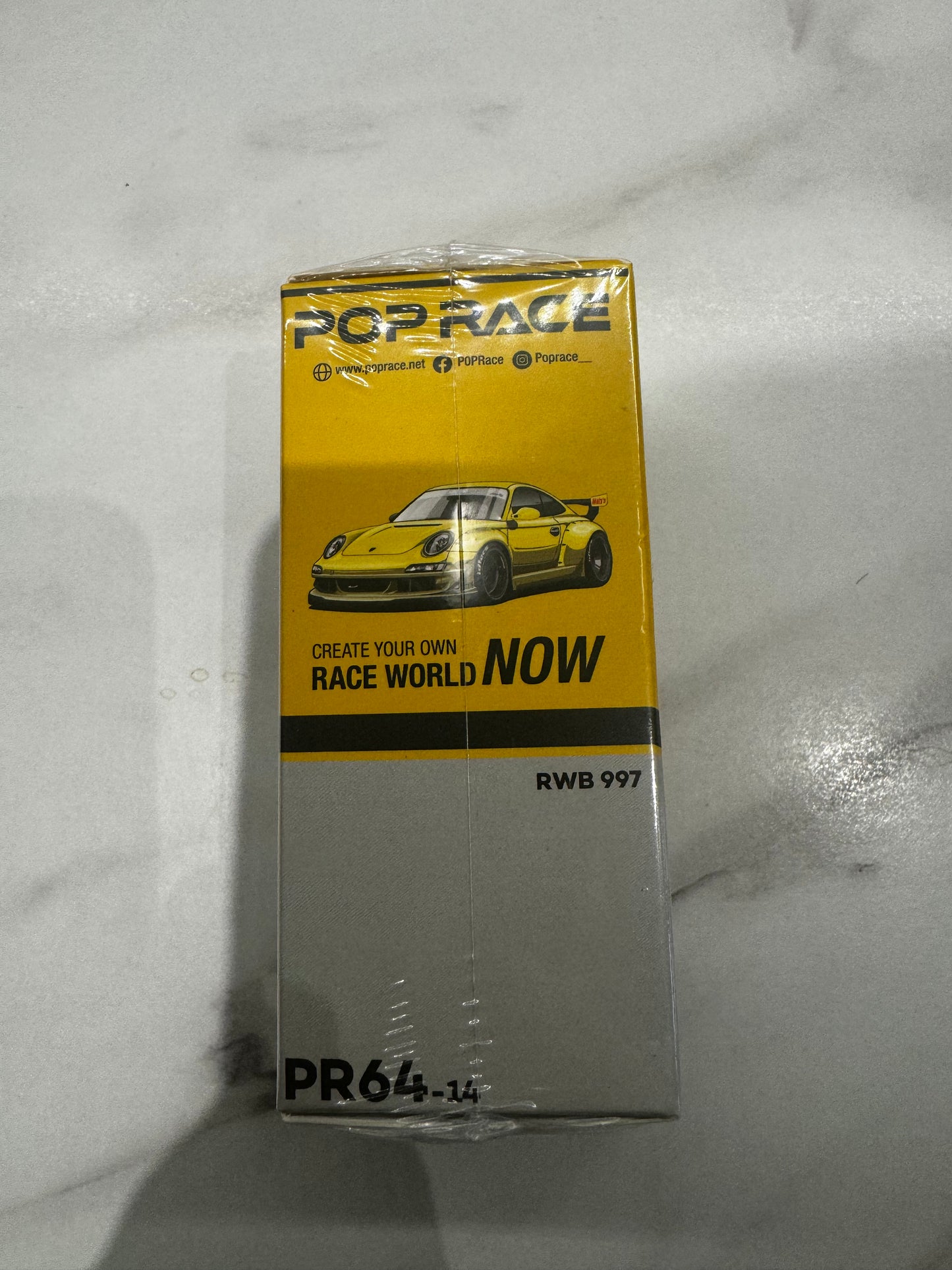 Porsche RWB 997 Notting Hill Yellow 1:64 Scale Pop Race PR640014