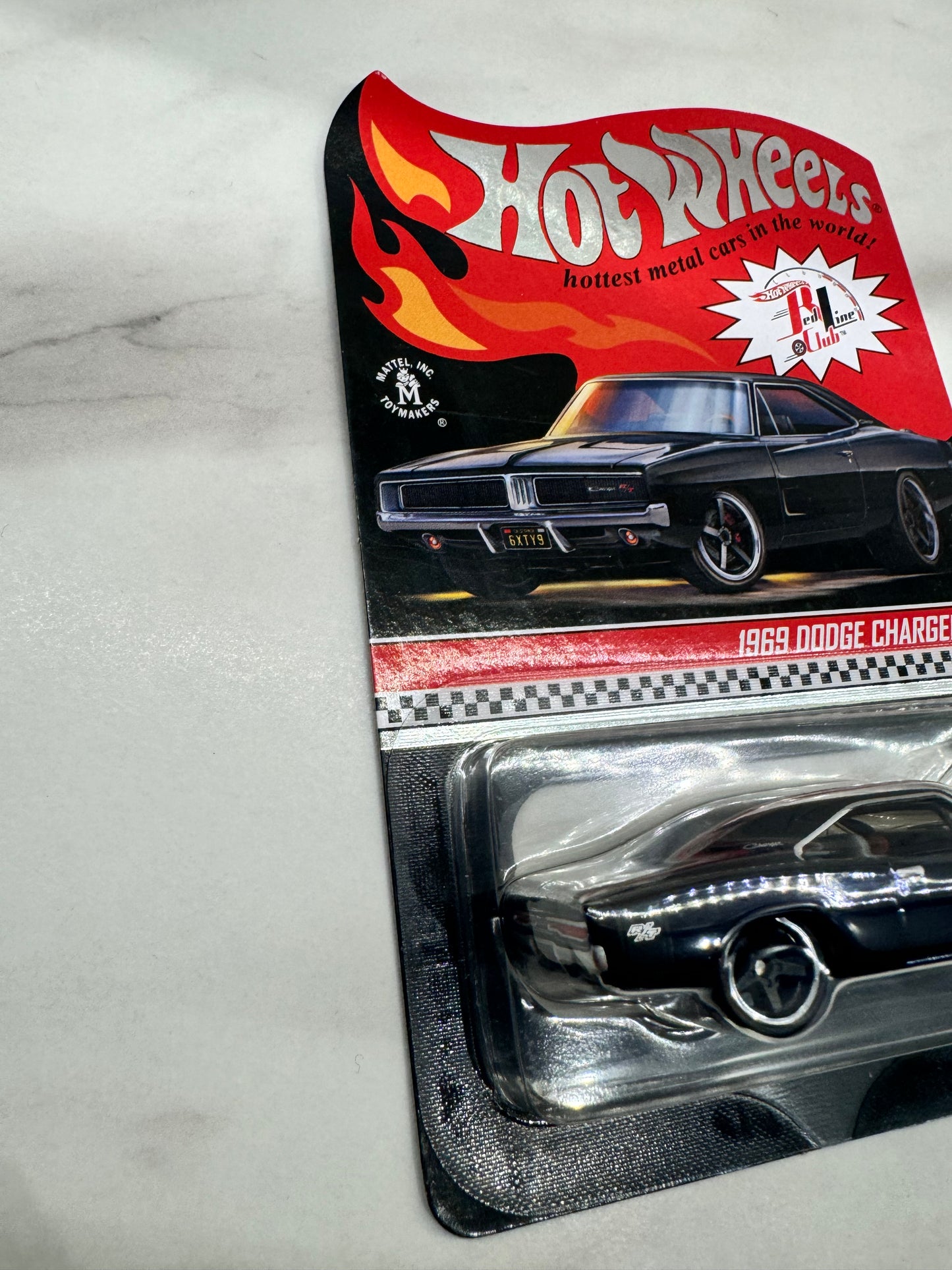 Hot Wheels Black 1969 DODGE CHARGER R/T RLC Collectible Car 14837/17000