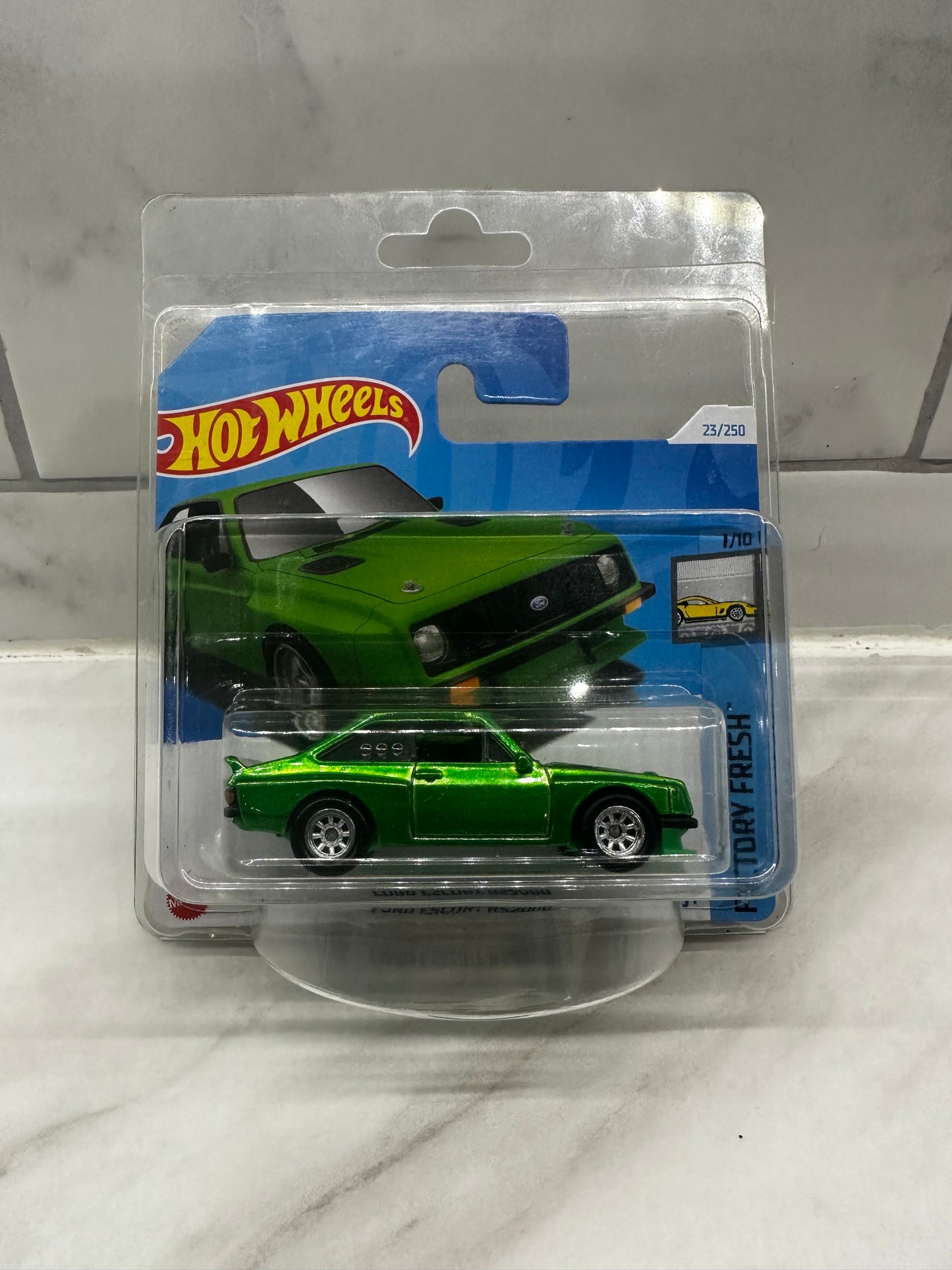 Hot Wheels 2024 Ford Escort RS2000 Super Treasure Hunt Short Card