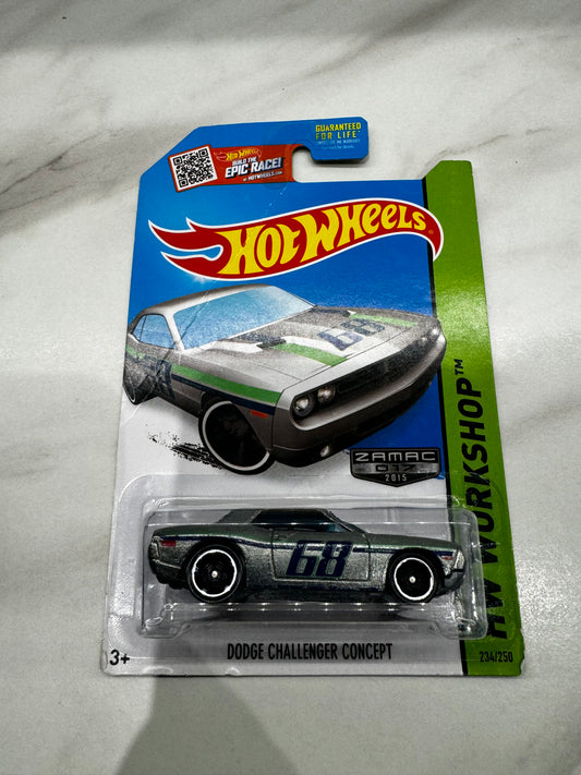 Hot Wheels Dodge Challenger Concept Zamac Long Card