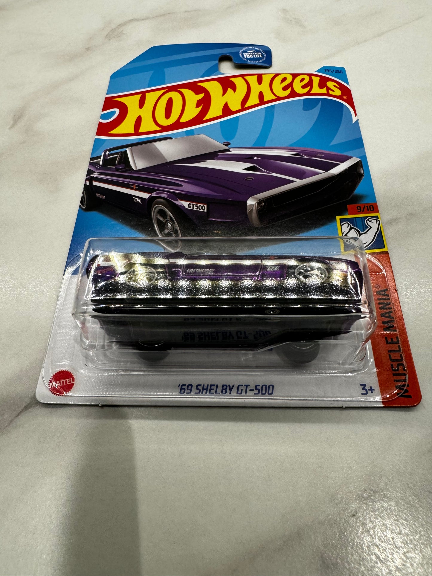 Hot Wheels 69 Shelby GT 500 Long Card Super Treasure Hunts