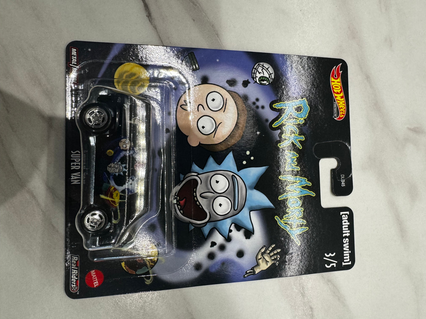 Hot Wheels Rick And Morty Complete set with bonus card with frame too