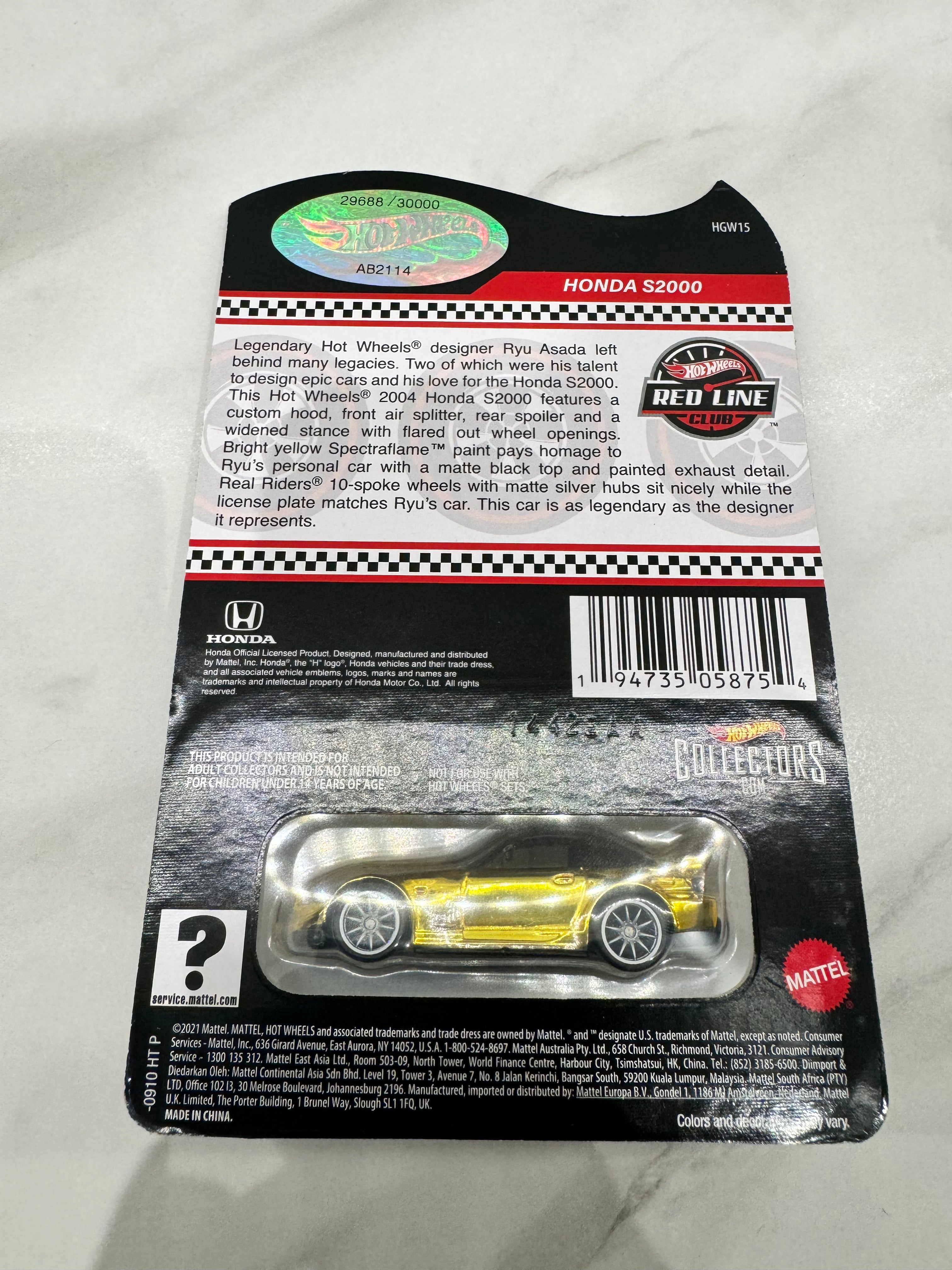 Hot Wheels outlets RLC S2000 Ryu Asada