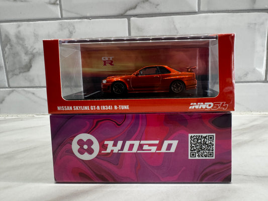 INNO64 Nissan Skyline GTR R34 R TUNE Orange