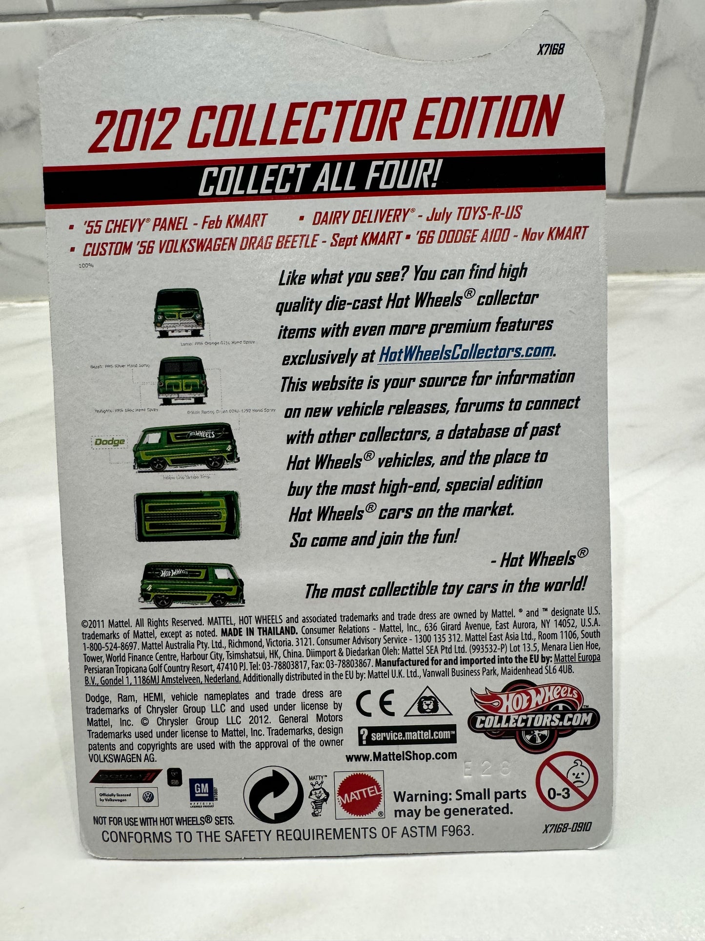 Hot Wheels  2012 MAIL IN ’66 DODGE A100